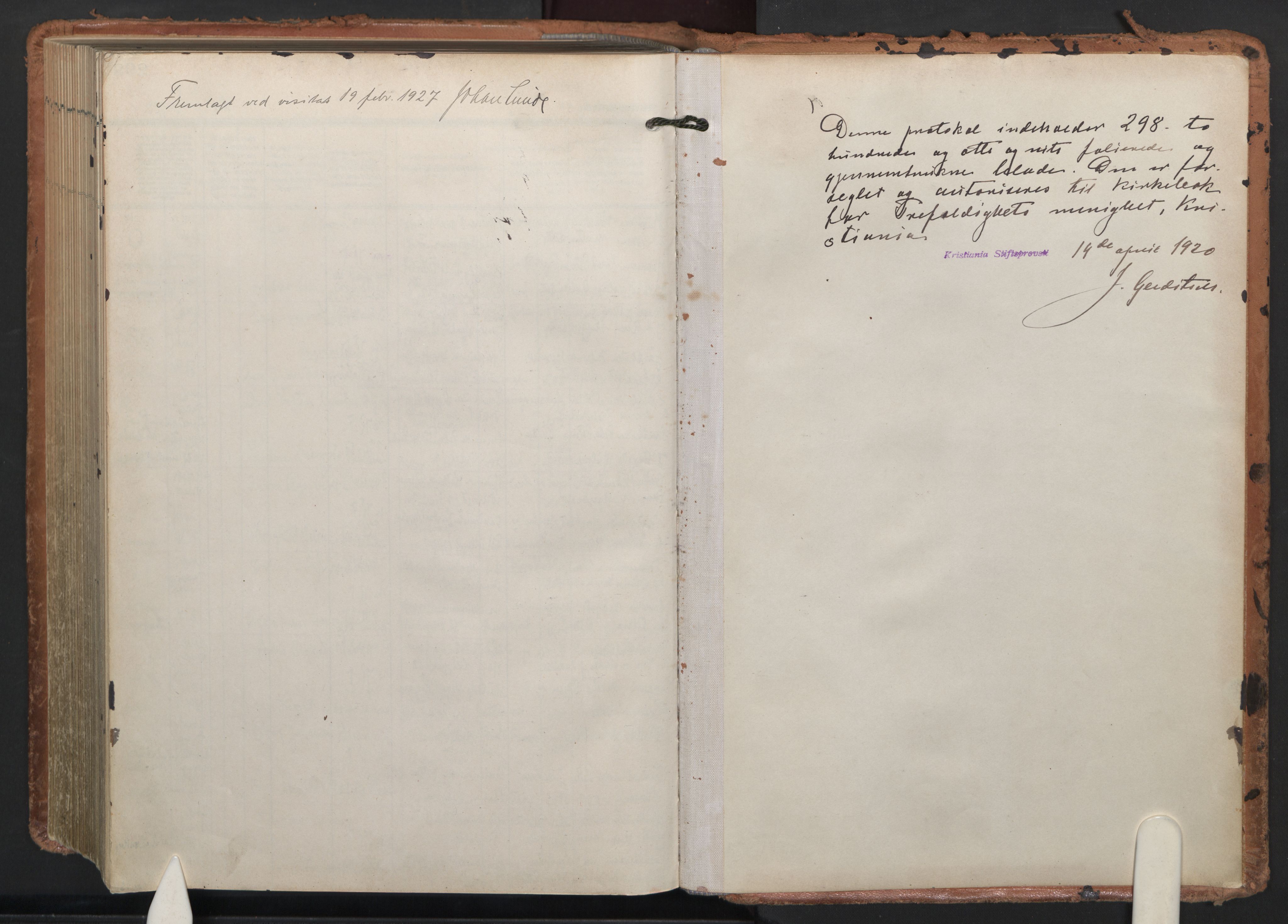 Trefoldighet prestekontor Kirkebøker, AV/SAO-A-10882/F/Fc/L0008: Parish register (official) no. III 8, 1920-1932