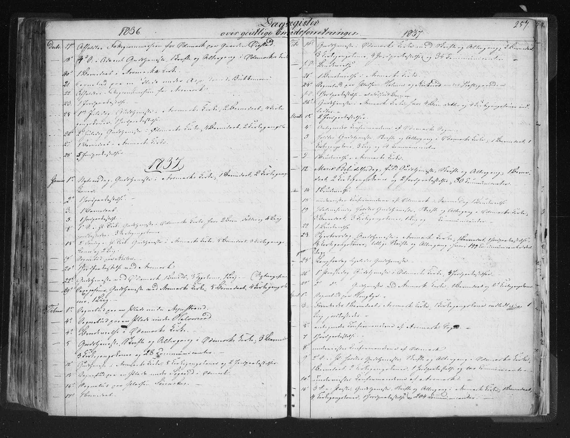 Aremark prestekontor Kirkebøker, SAO/A-10899/F/Fc/L0002: Parish register (official) no. III 2, 1834-1849, p. 257