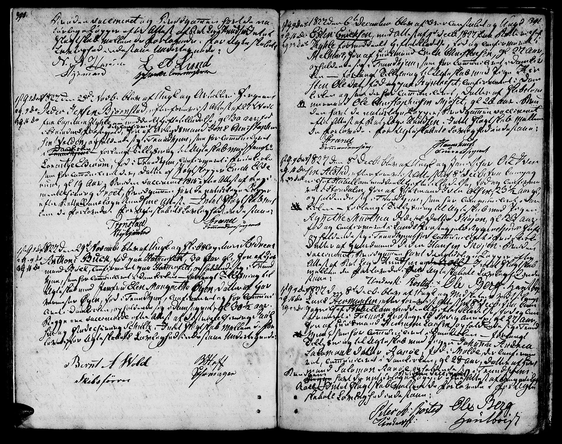 Ministerialprotokoller, klokkerbøker og fødselsregistre - Sør-Trøndelag, SAT/A-1456/601/L0042: Parish register (official) no. 601A10, 1802-1830, p. 390-391
