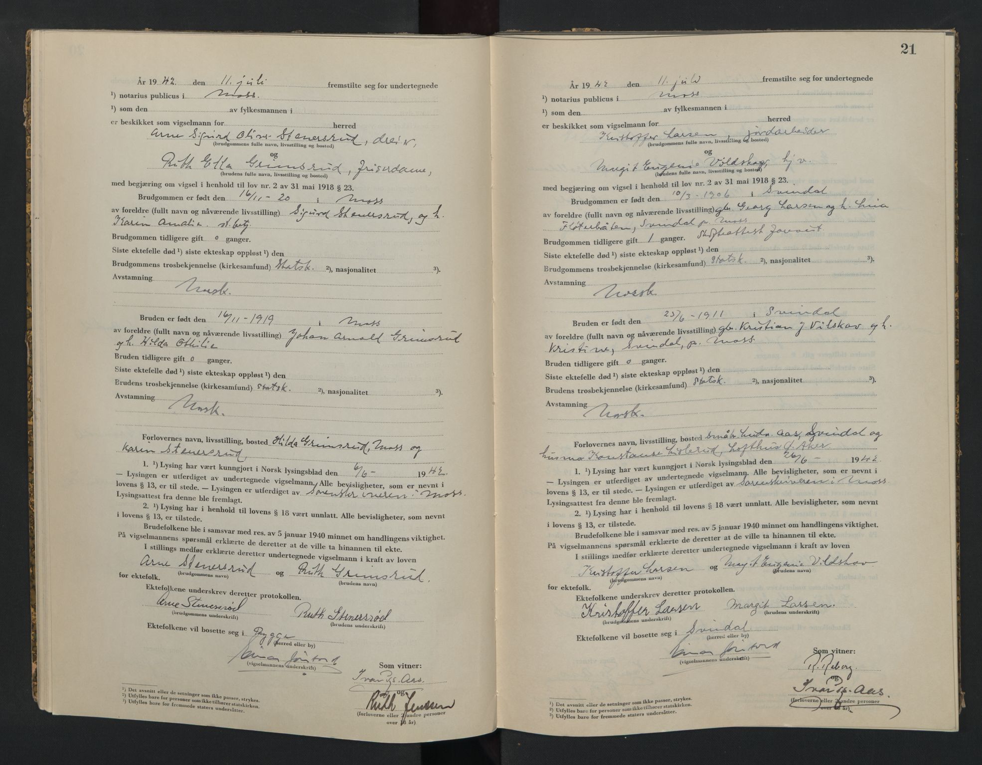Moss sorenskriveri, AV/SAO-A-10168, 1942-1943, p. 21