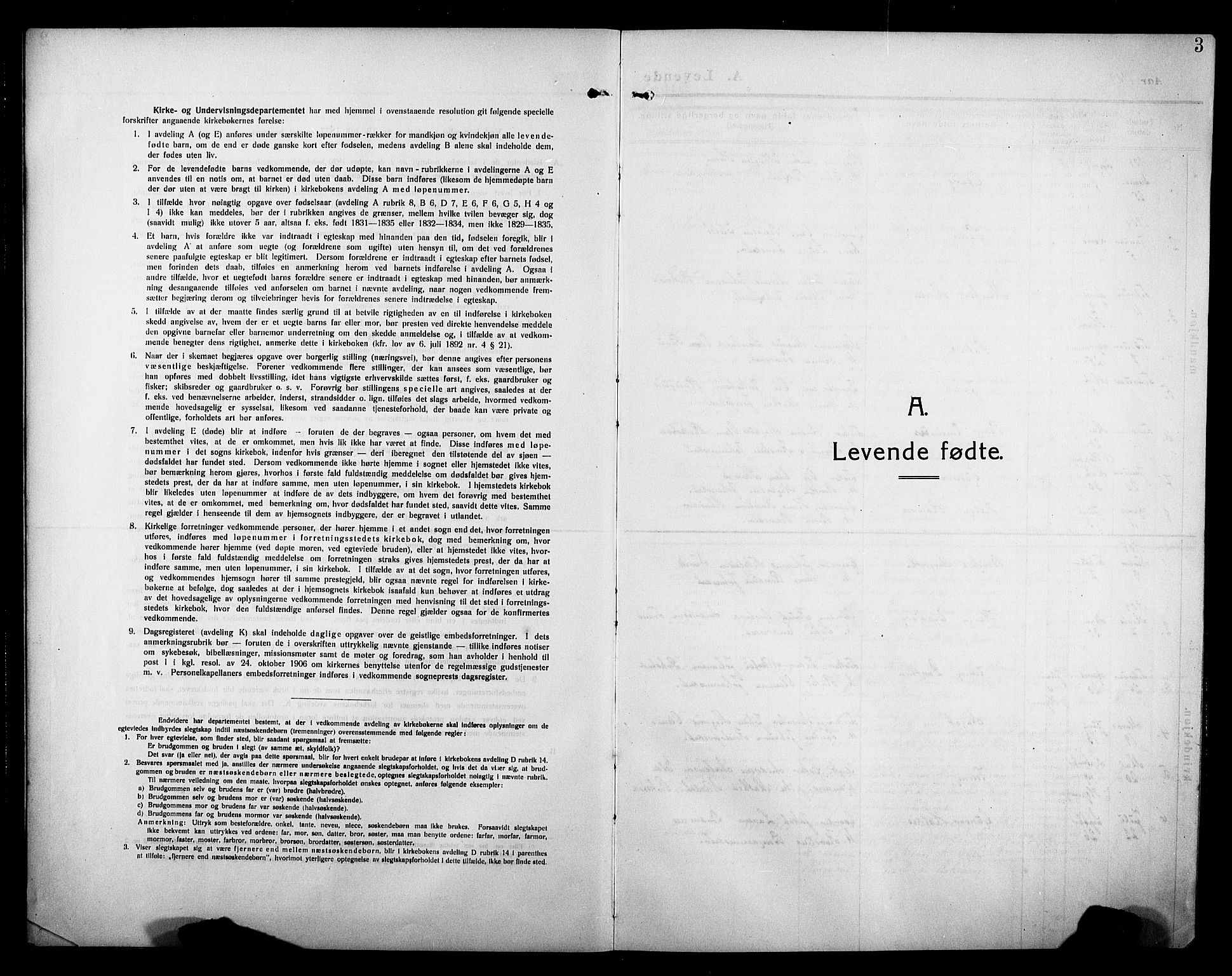 Ministerialprotokoller, klokkerbøker og fødselsregistre - Møre og Romsdal, SAT/A-1454/581/L0943: Parish register (copy) no. 581C01, 1909-1931, p. 3