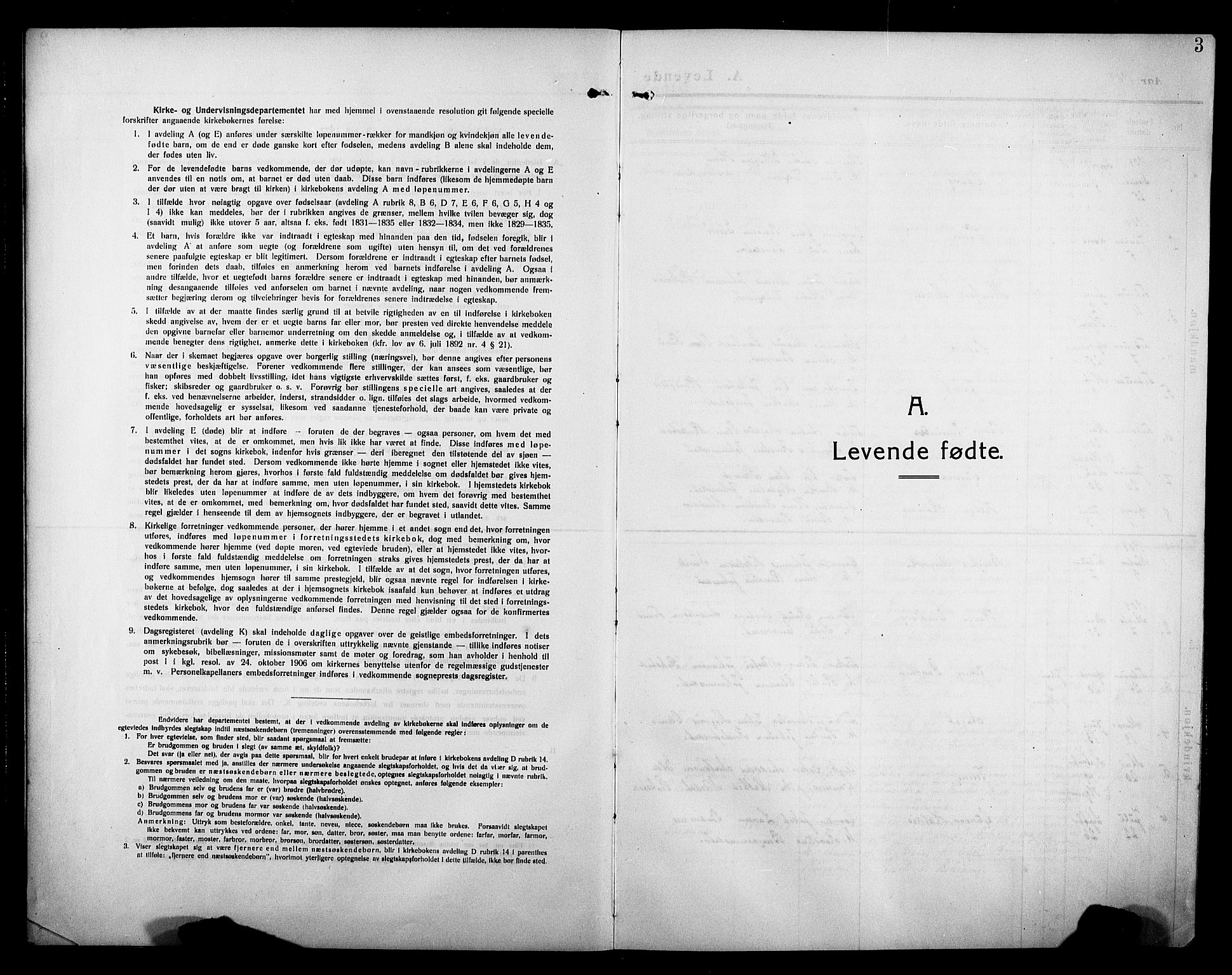 Ministerialprotokoller, klokkerbøker og fødselsregistre - Møre og Romsdal, AV/SAT-A-1454/581/L0943: Parish register (copy) no. 581C01, 1909-1931, p. 3