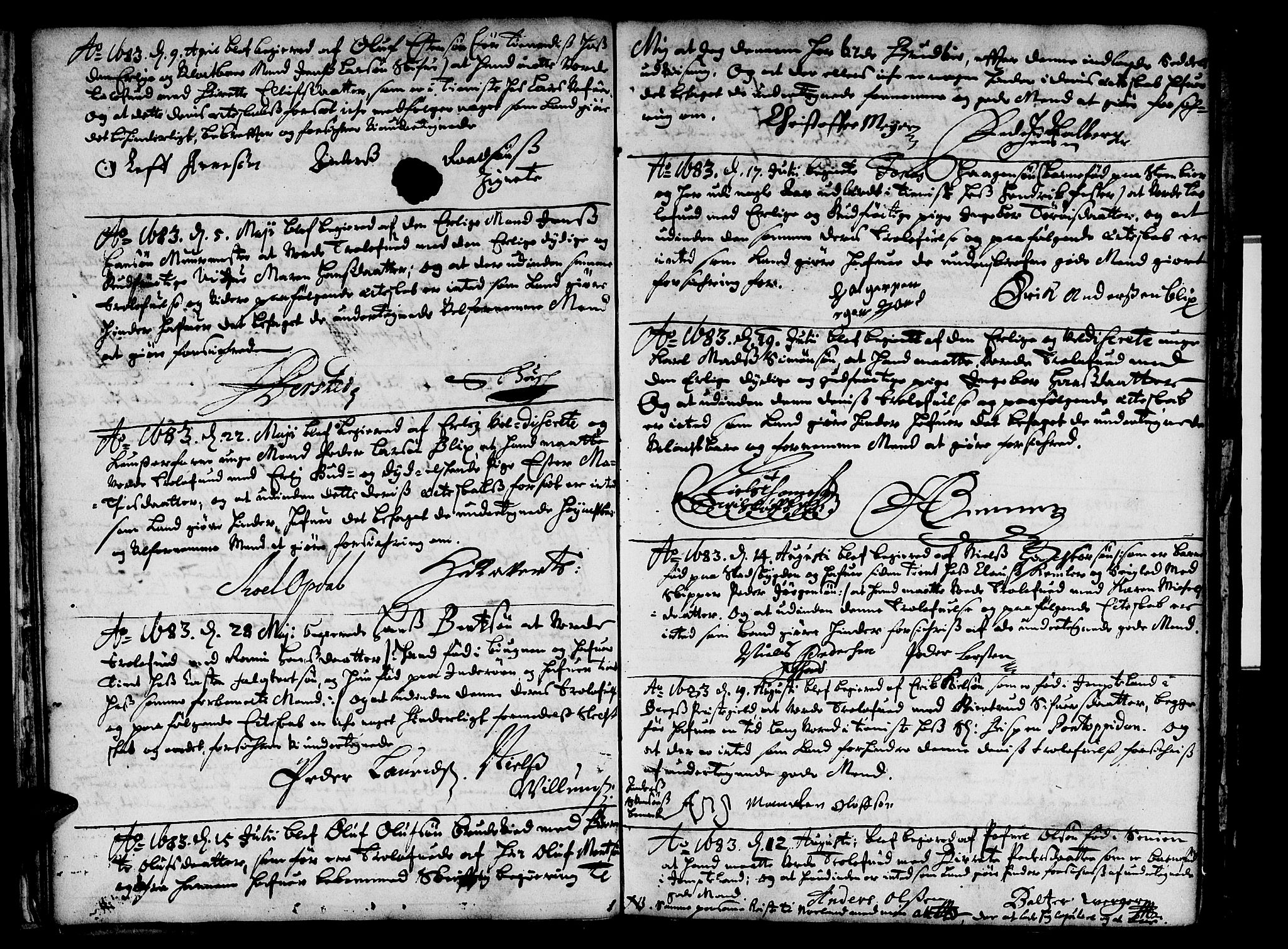 Ministerialprotokoller, klokkerbøker og fødselsregistre - Sør-Trøndelag, SAT/A-1456/601/L0033: Parish register (official) no. 601A01, 1679-1728