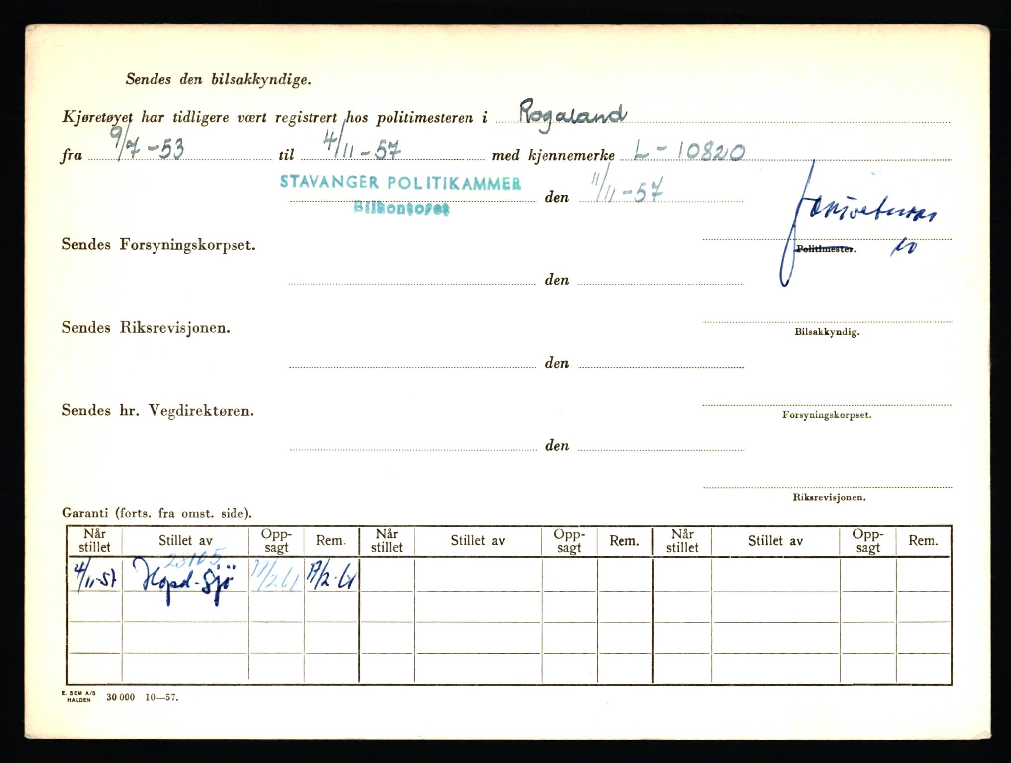 Stavanger trafikkstasjon, AV/SAST-A-101942/0/F/L0006: L-1700 - L-2149, 1930-1971, p. 1338