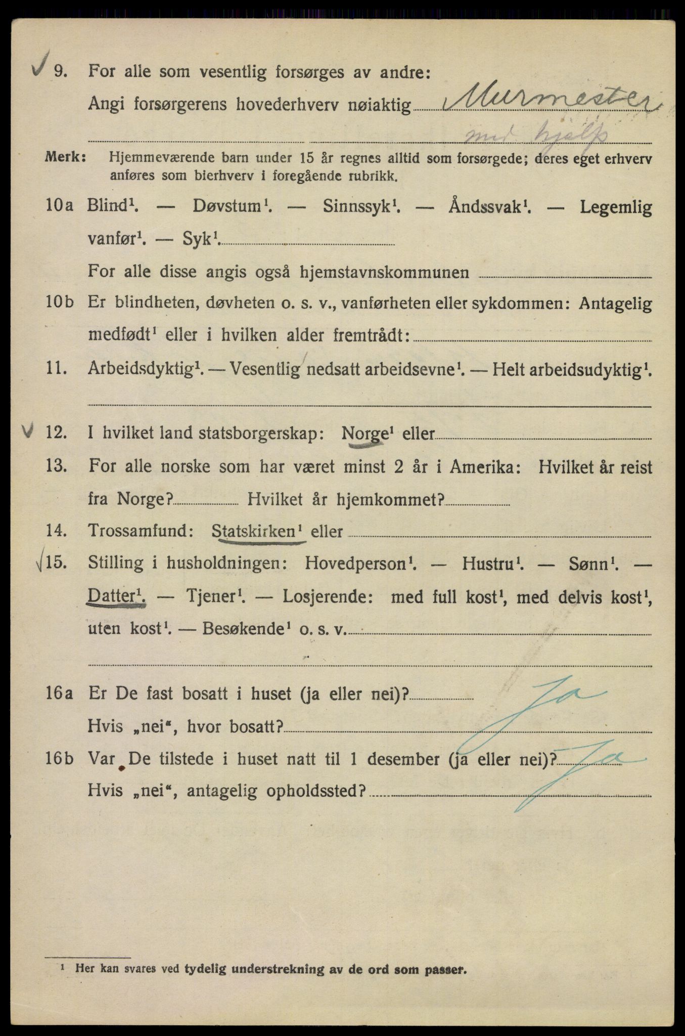 SAO, 1920 census for Kristiania, 1920, p. 537954