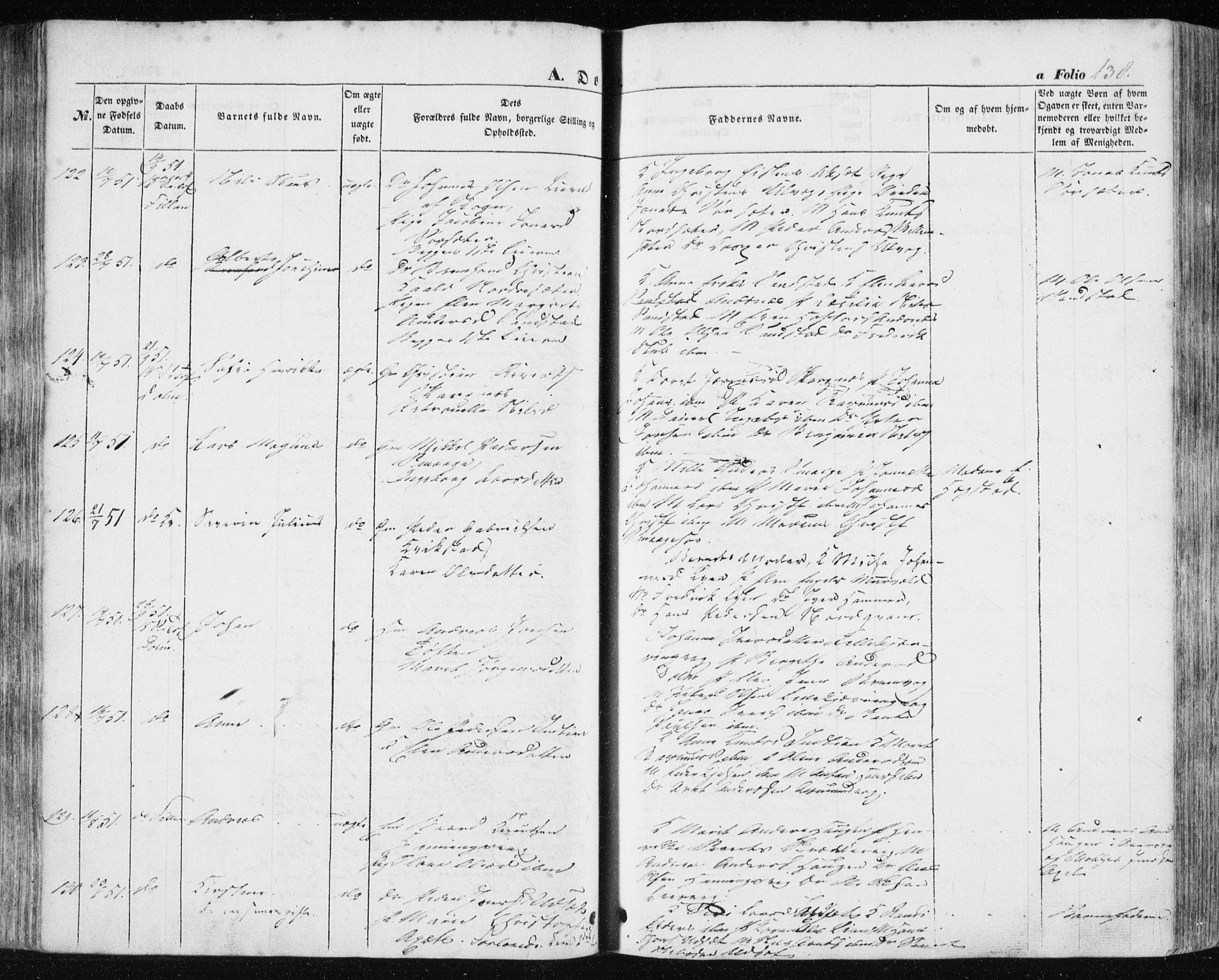 Ministerialprotokoller, klokkerbøker og fødselsregistre - Sør-Trøndelag, SAT/A-1456/634/L0529: Parish register (official) no. 634A05, 1843-1851, p. 138