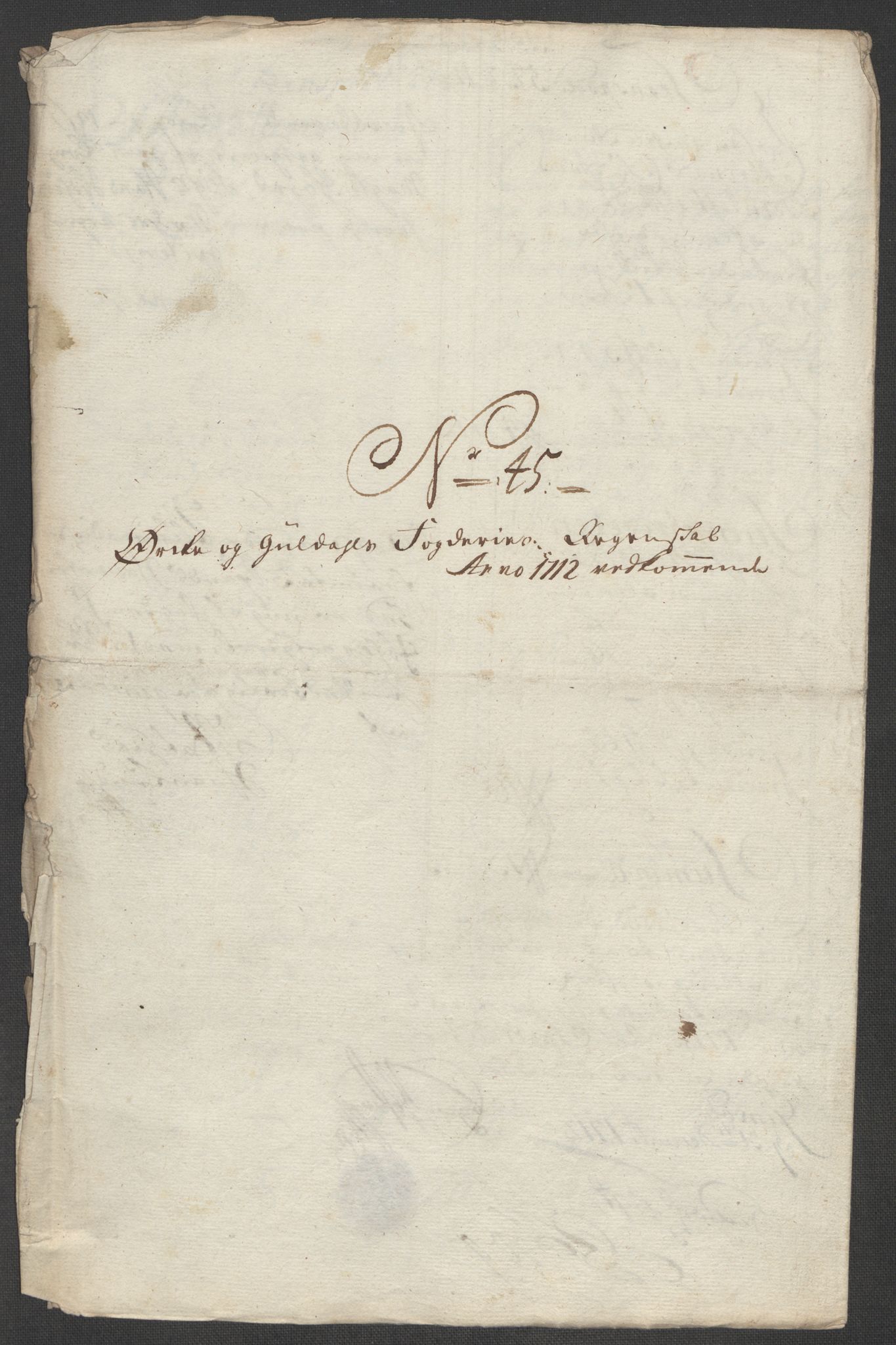 Rentekammeret inntil 1814, Reviderte regnskaper, Fogderegnskap, AV/RA-EA-4092/R60/L3963: Fogderegnskap Orkdal og Gauldal, 1712, p. 393