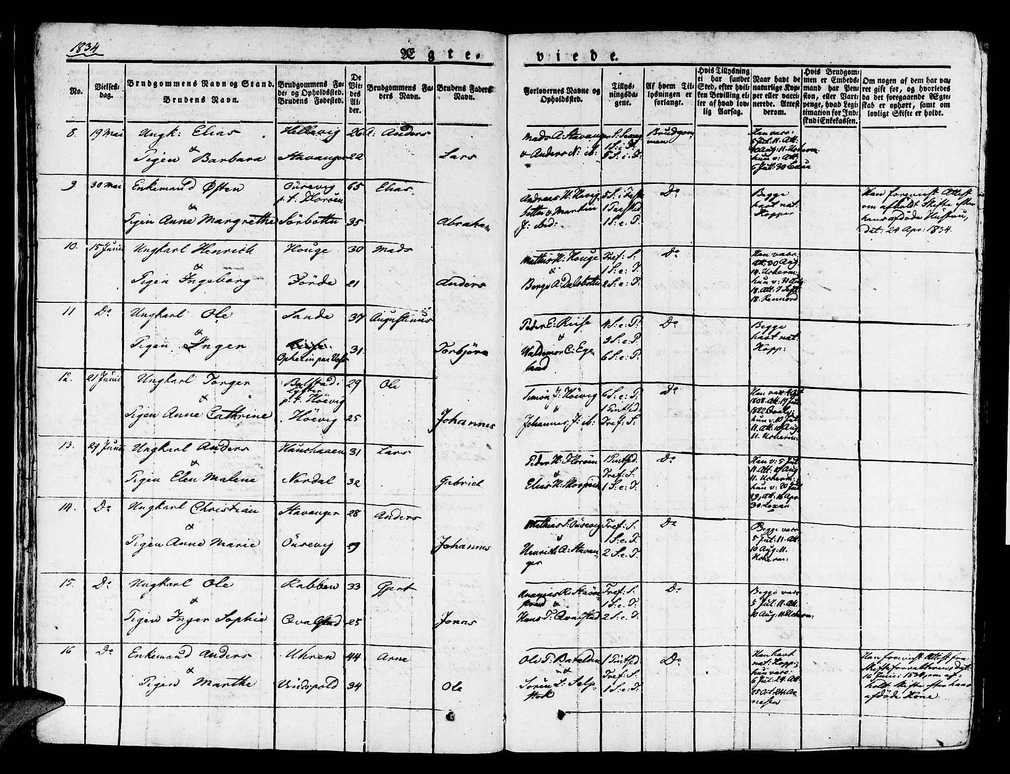 Kinn sokneprestembete, AV/SAB-A-80801/H/Haa/Haaa/L0004/0002: Parish register (official) no. A 4II, 1822-1840, p. 45