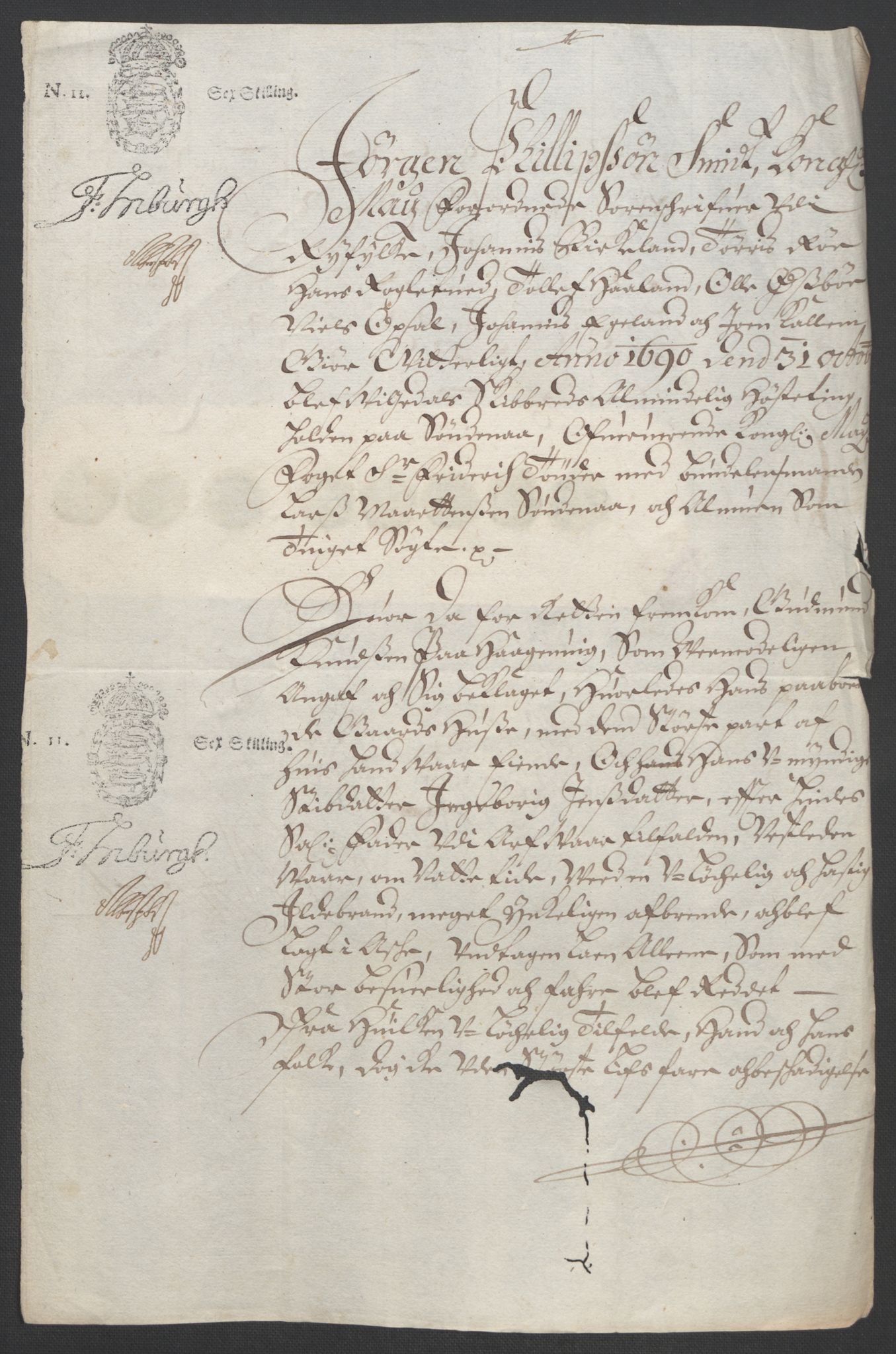 Rentekammeret inntil 1814, Reviderte regnskaper, Fogderegnskap, AV/RA-EA-4092/R47/L2856: Fogderegnskap Ryfylke, 1689-1693, p. 263