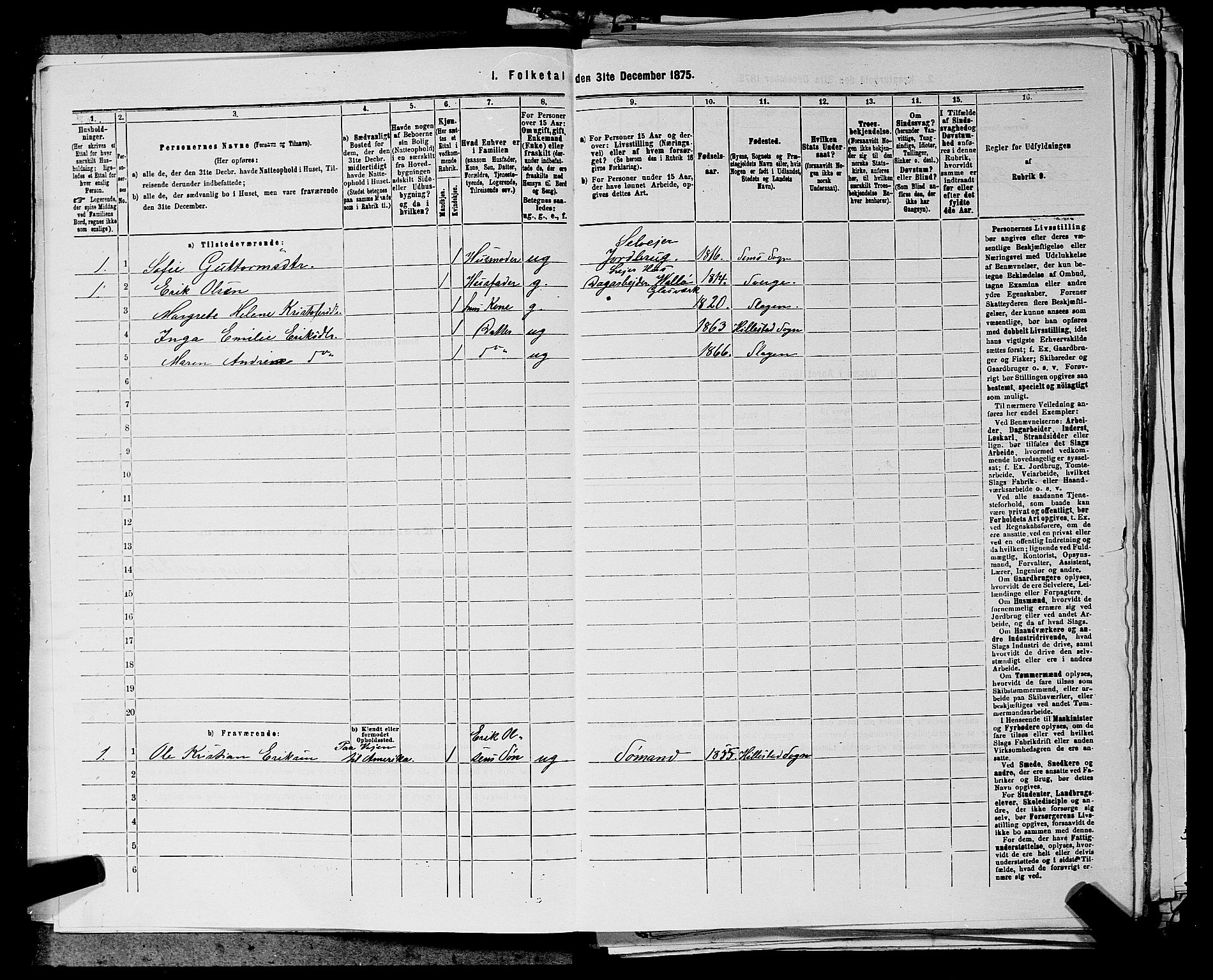 SAKO, 1875 census for 0721P Sem, 1875, p. 1142