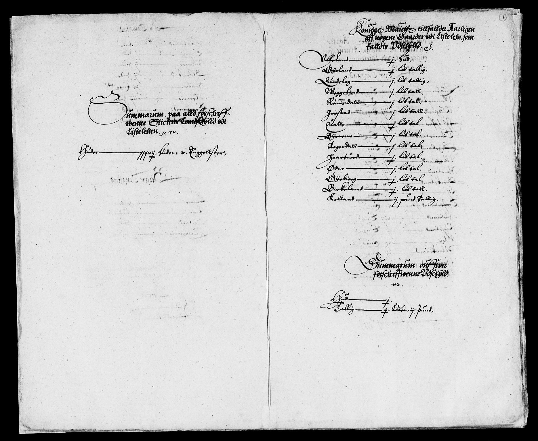 Rentekammeret inntil 1814, Reviderte regnskaper, Lensregnskaper, RA/EA-5023/R/Rb/Rbr/L0006: Lista len, 1605-1621