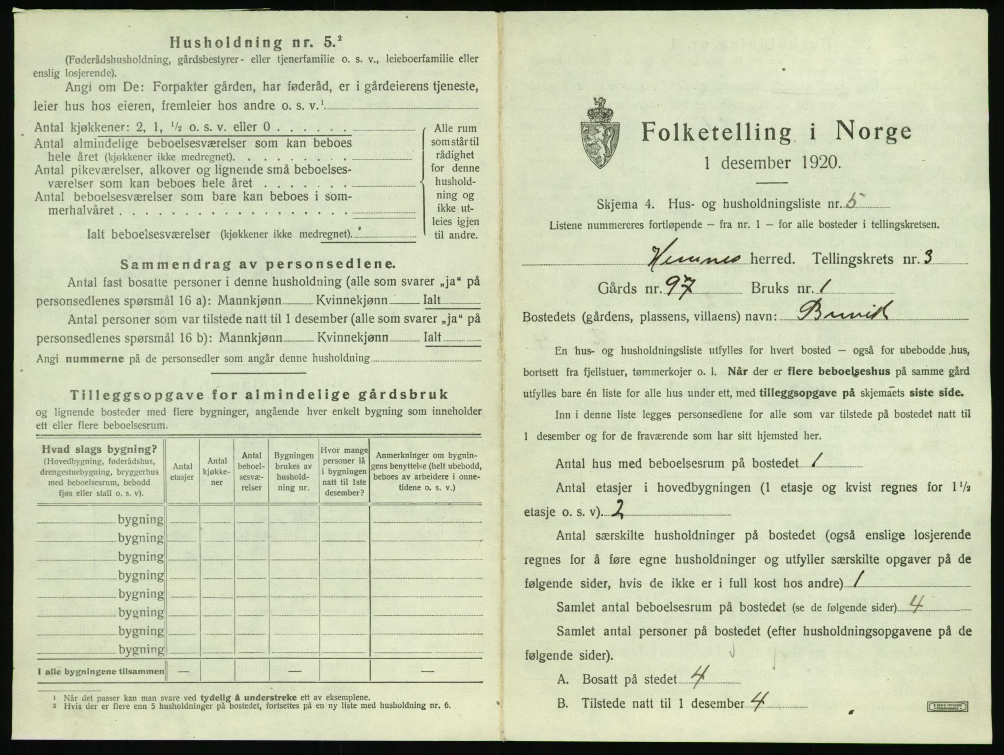 SAT, 1920 census for Hemnes, 1920, p. 620