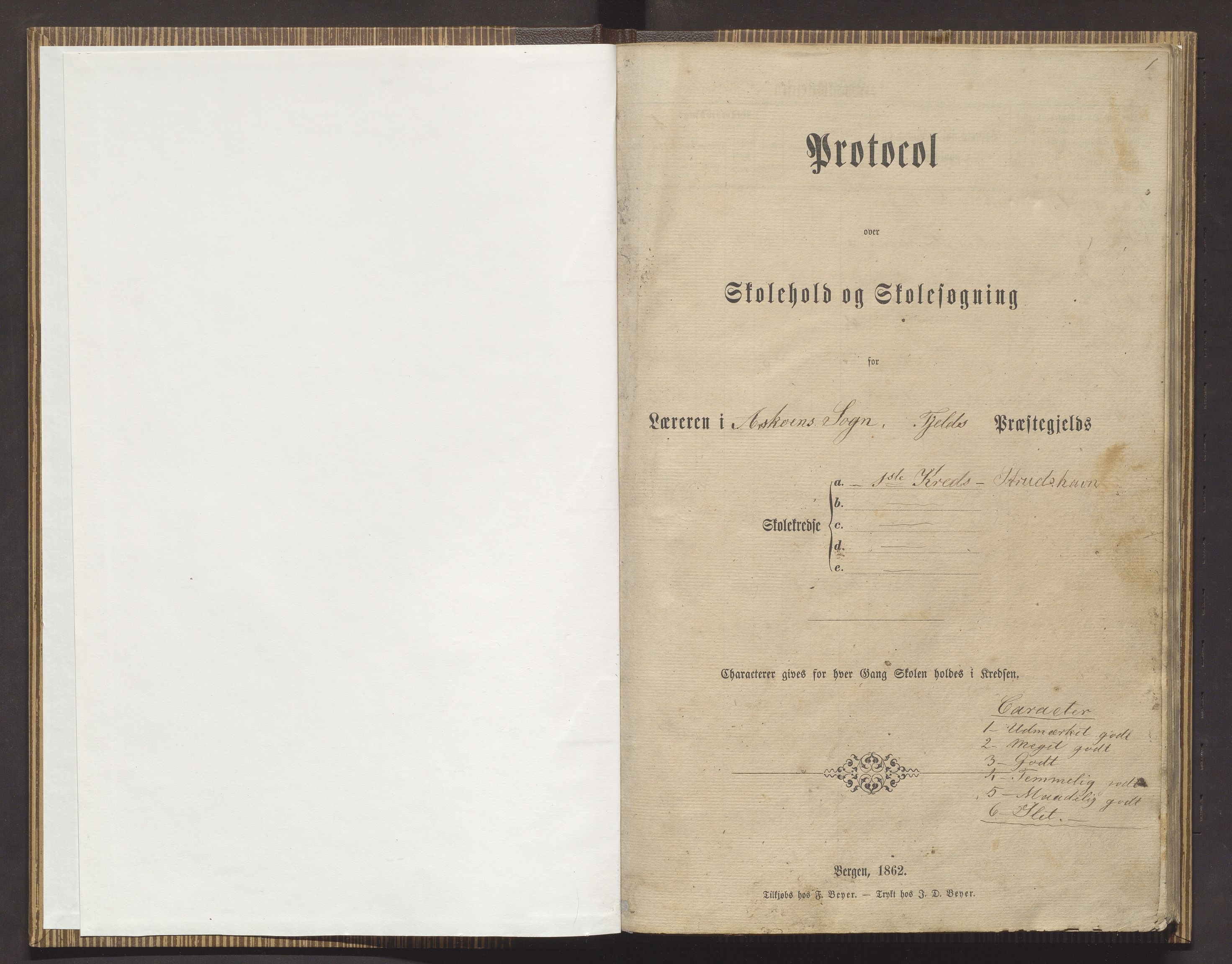 Askøy kommune. Barneskulane, IKAH/1247-231/F/Fc/L0001A: Skuleprotokoll for Strusshamn krins, 1865-1878