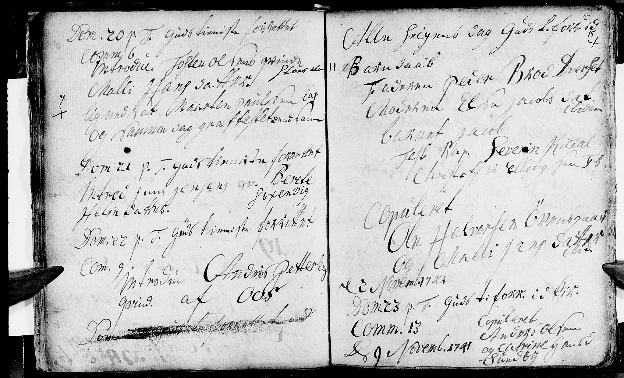 Ministerialprotokoller, klokkerbøker og fødselsregistre - Nordland, AV/SAT-A-1459/847/L0662: Parish register (official) no. 847A02, 1735-1749, p. 23