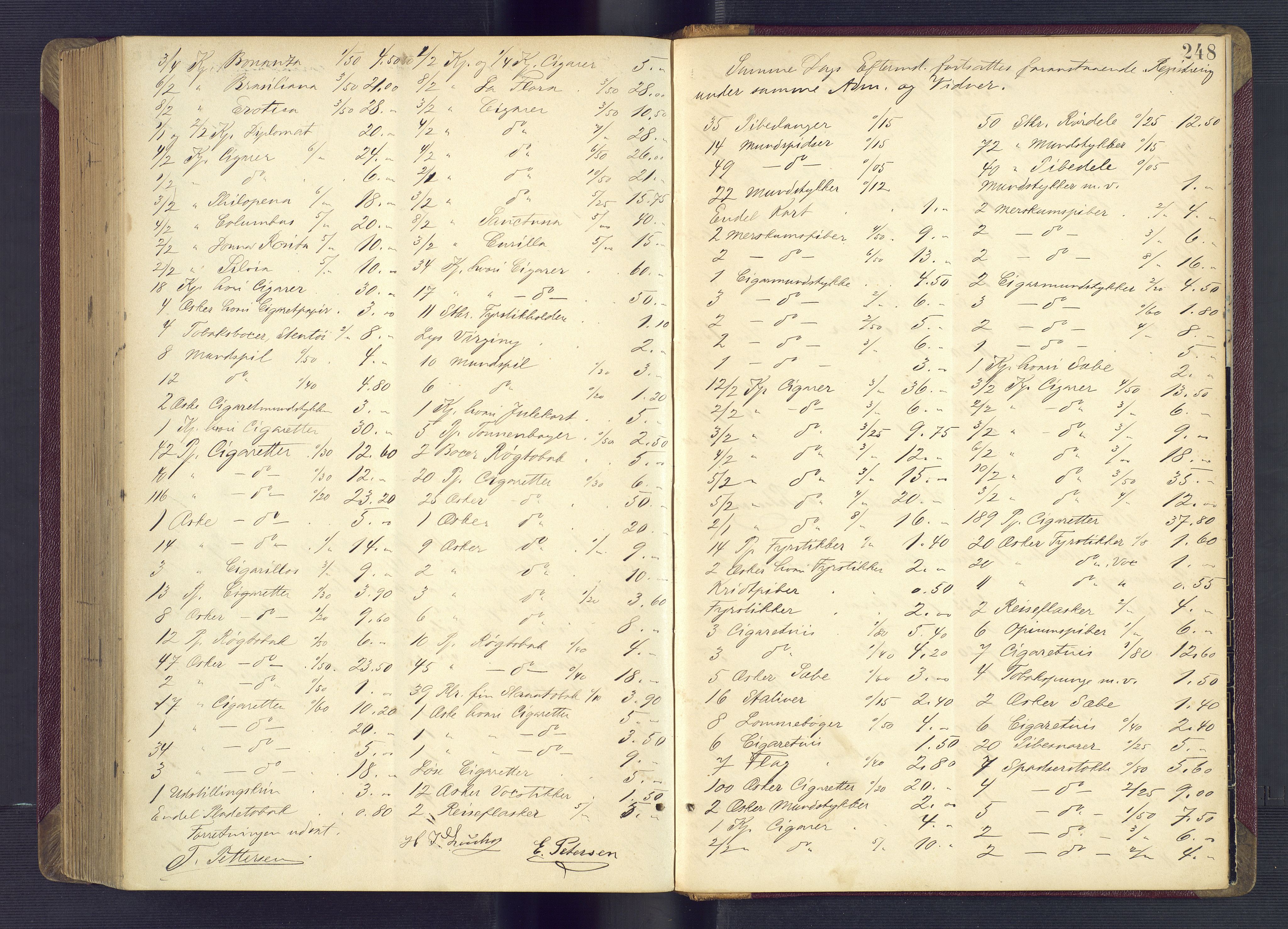 Kristiansand byrett, AV/SAK-1223-0001/H/Hc/L0034: Skifteregistreringsprotokoll nr. 6, med register, 1896-1903, p. 248