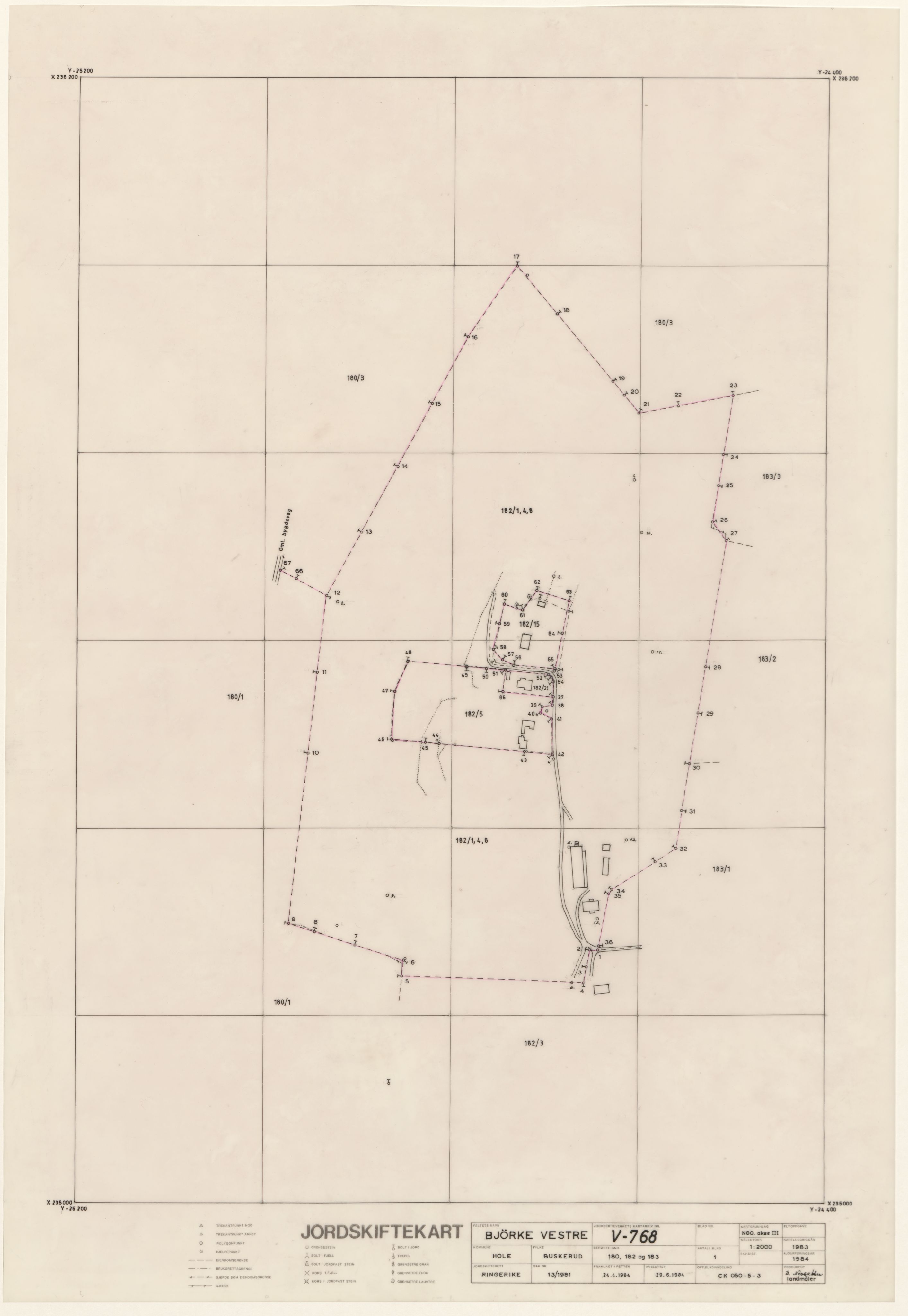 Jordskifteverkets kartarkiv, RA/S-3929/T, 1859-1988, p. 1064