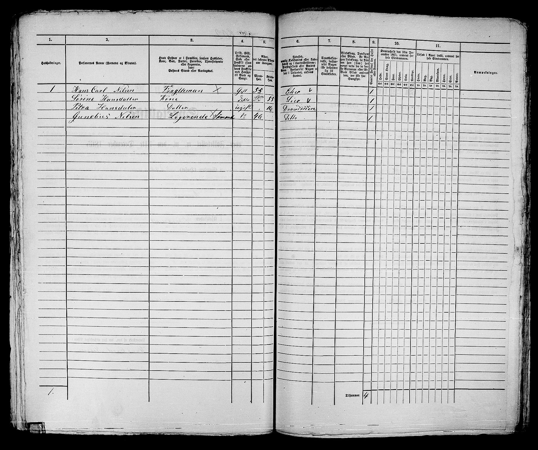 RA, 1865 census for Strømsø in Drammen, 1865, p. 418