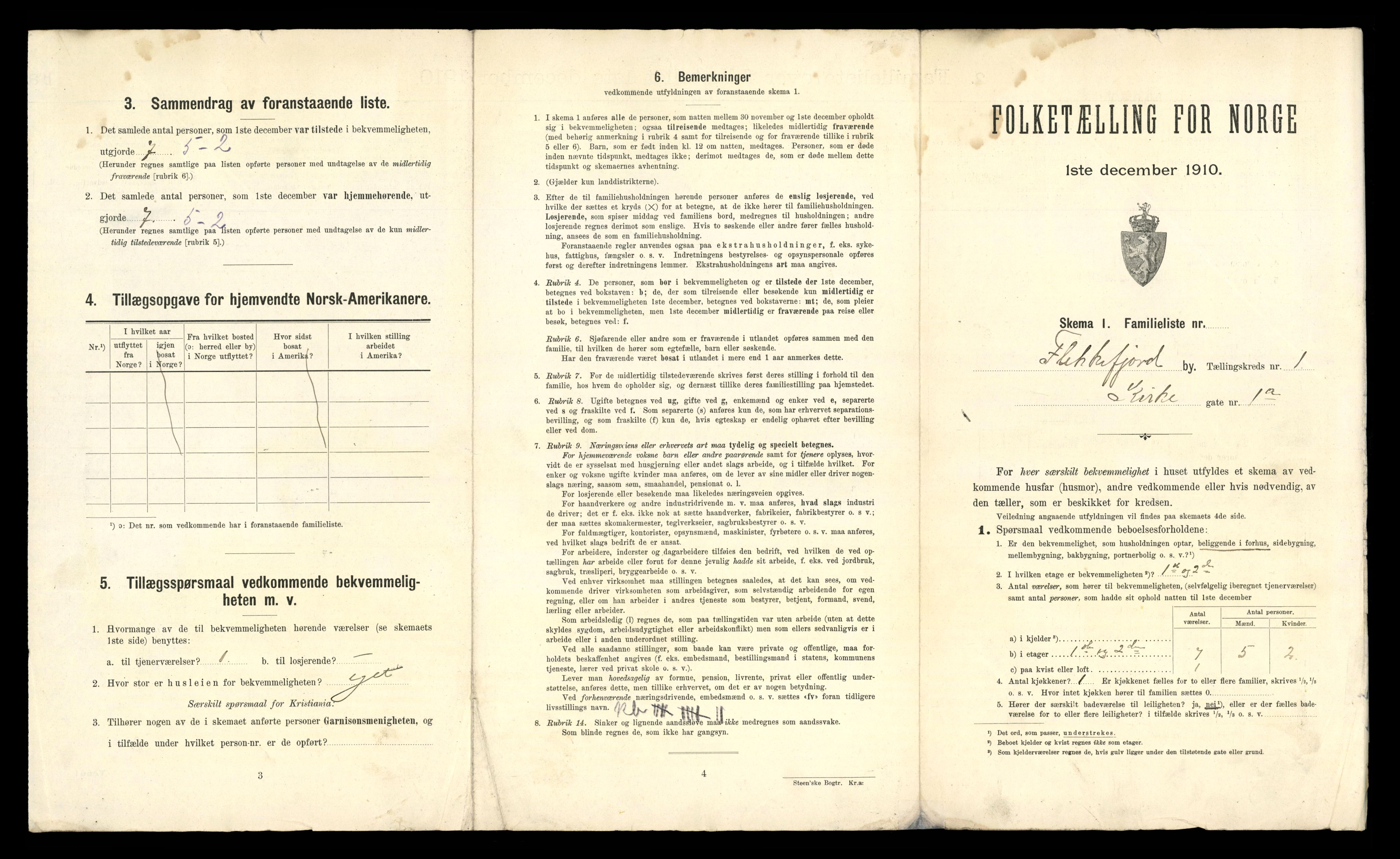 RA, 1910 census for Flekkefjord, 1910, p. 68