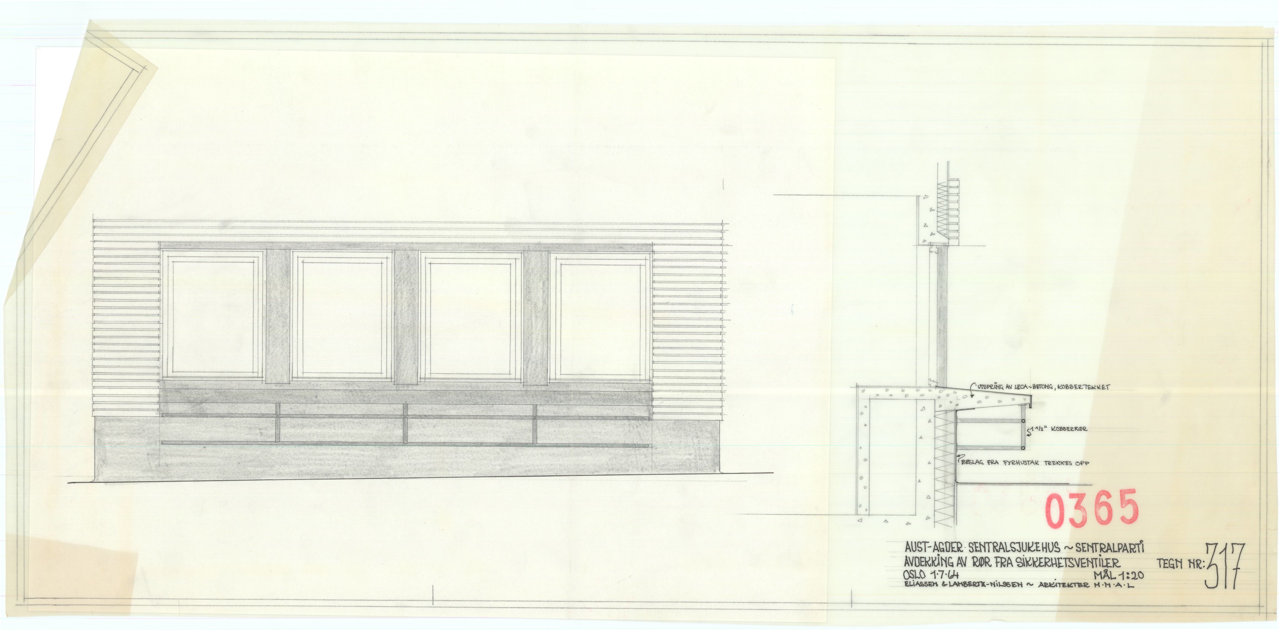 Eliassen og Lambertz-Nilssen Arkitekter, AAKS/PA-2983/T/T01/L0005: Tegningskogger 0365, 1960-1966, p. 17