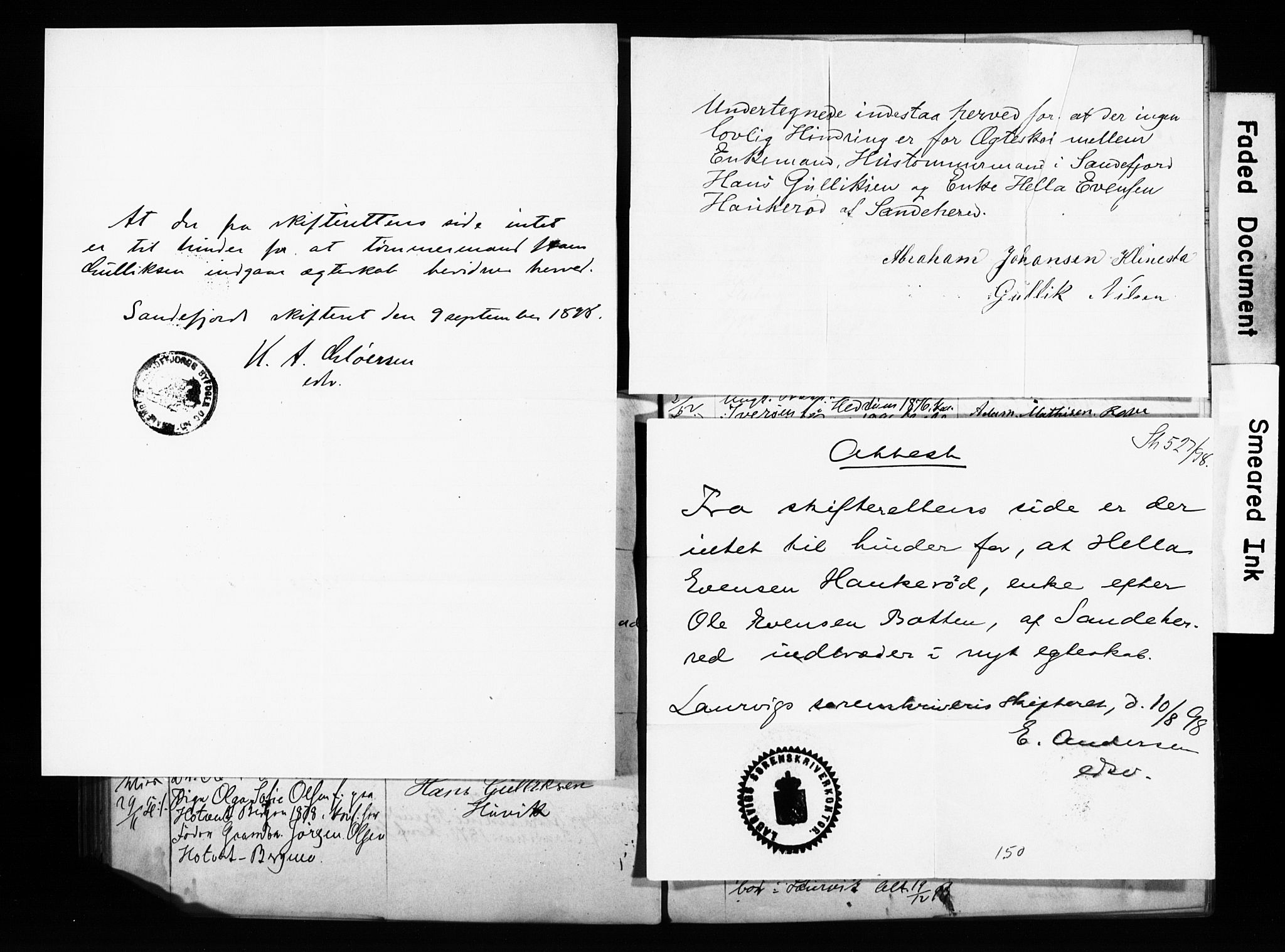 Sandar kirkebøker, AV/SAKO-A-243/H/Ha/L0002: Banns register no. 2, 1880-1904