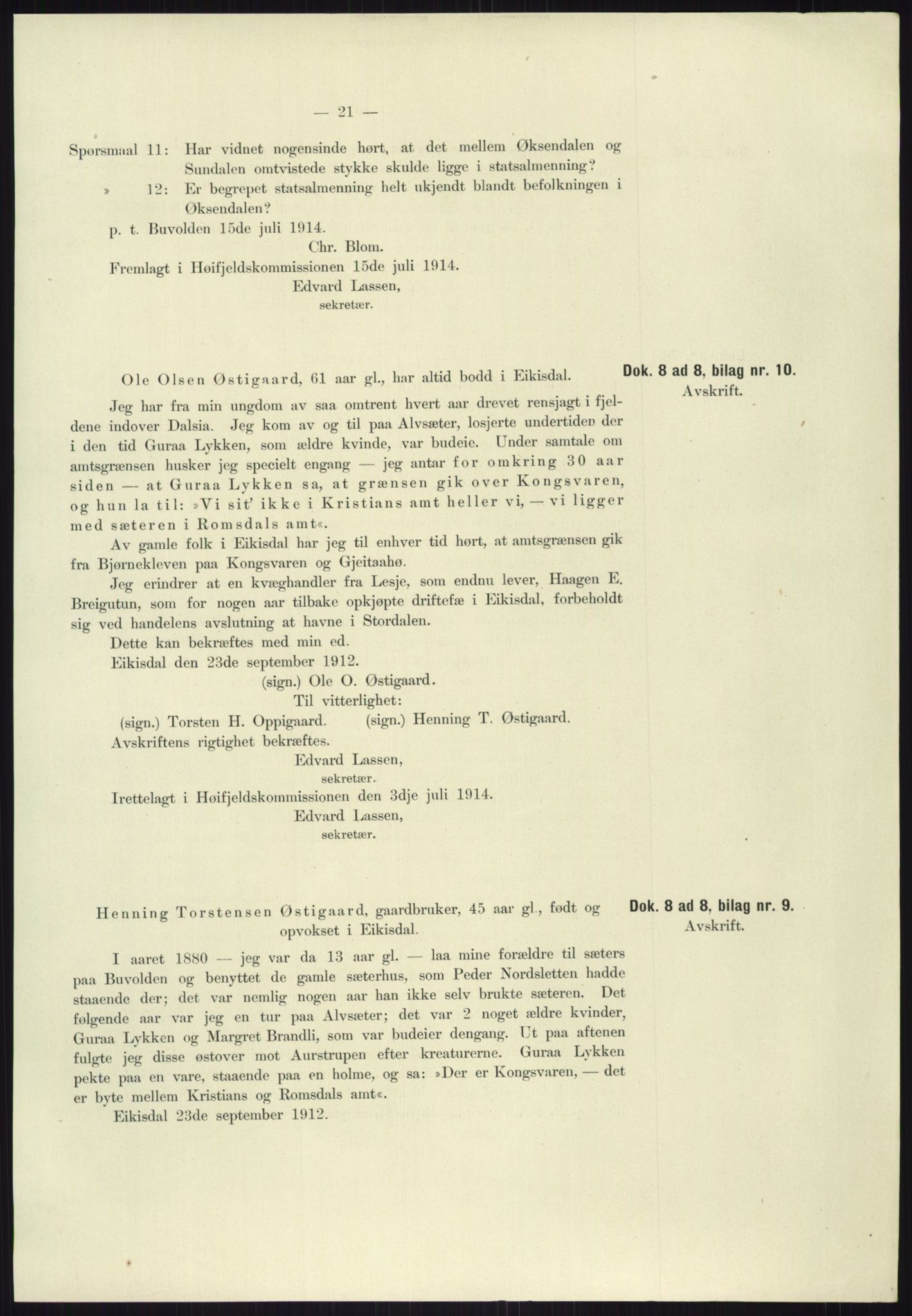 Høyfjellskommisjonen, AV/RA-S-1546/X/Xa/L0001: Nr. 1-33, 1909-1953, p. 2022