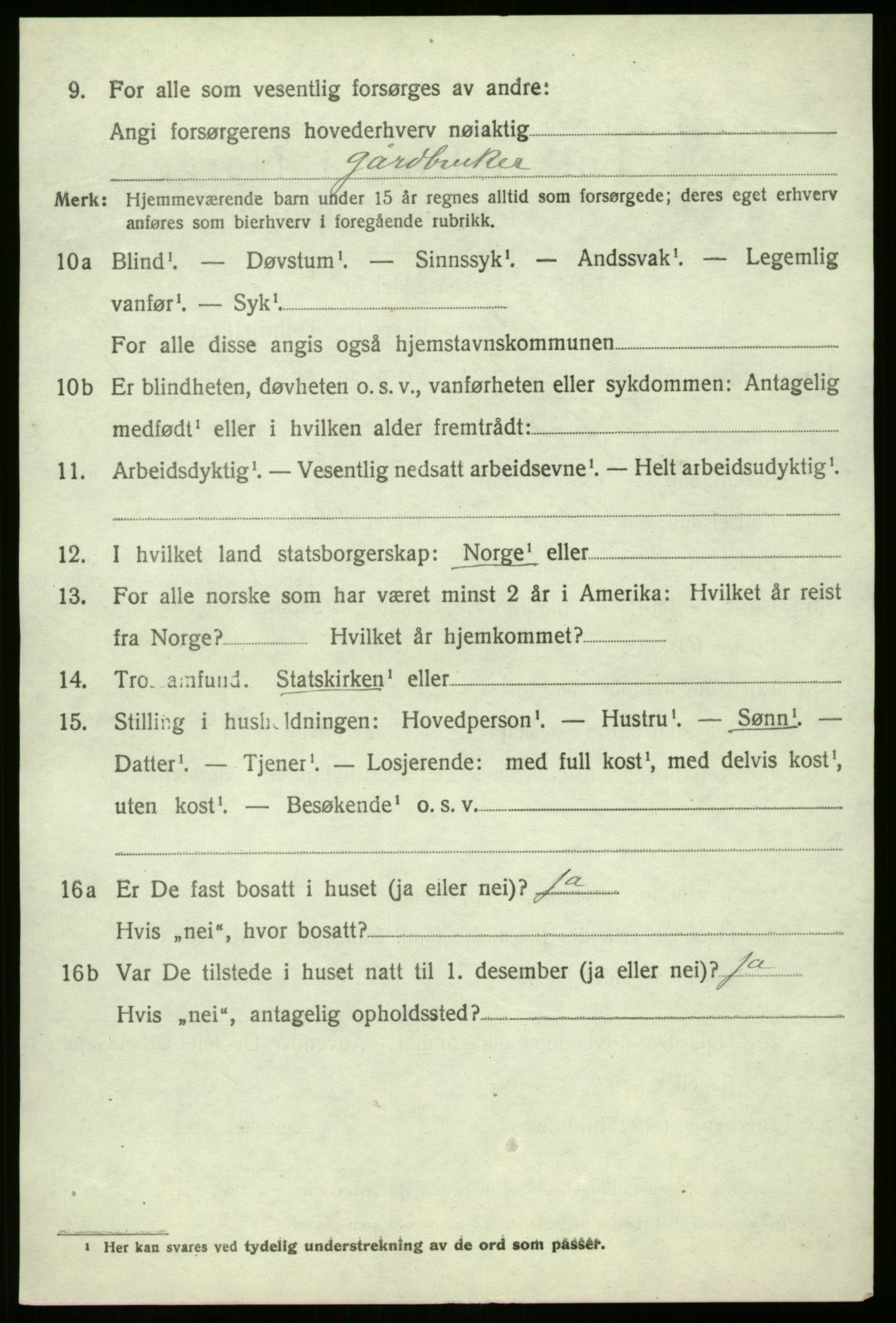 SAB, 1920 census for Førde, 1920, p. 5137