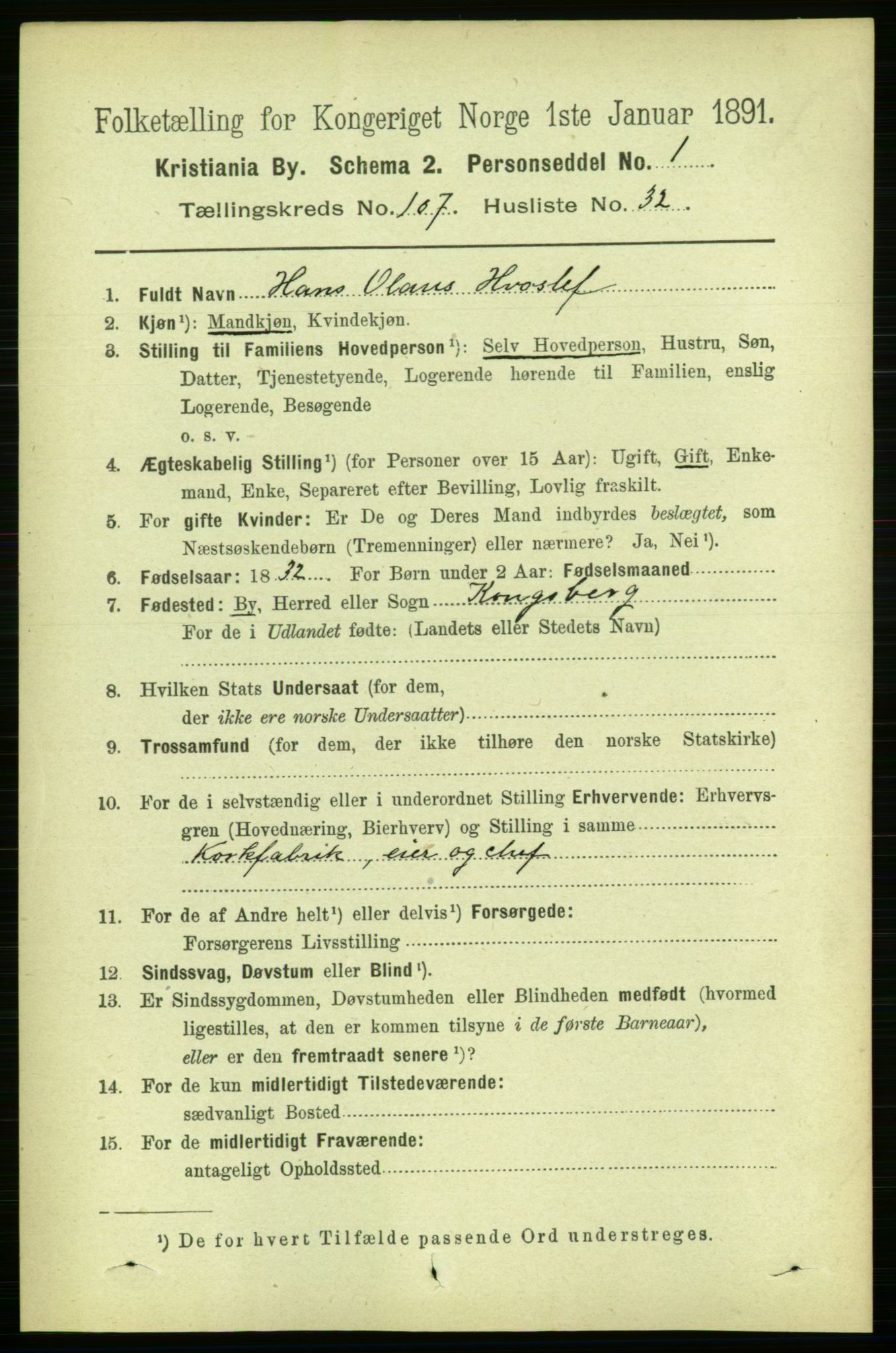 RA, 1891 census for 0301 Kristiania, 1891, p. 55120