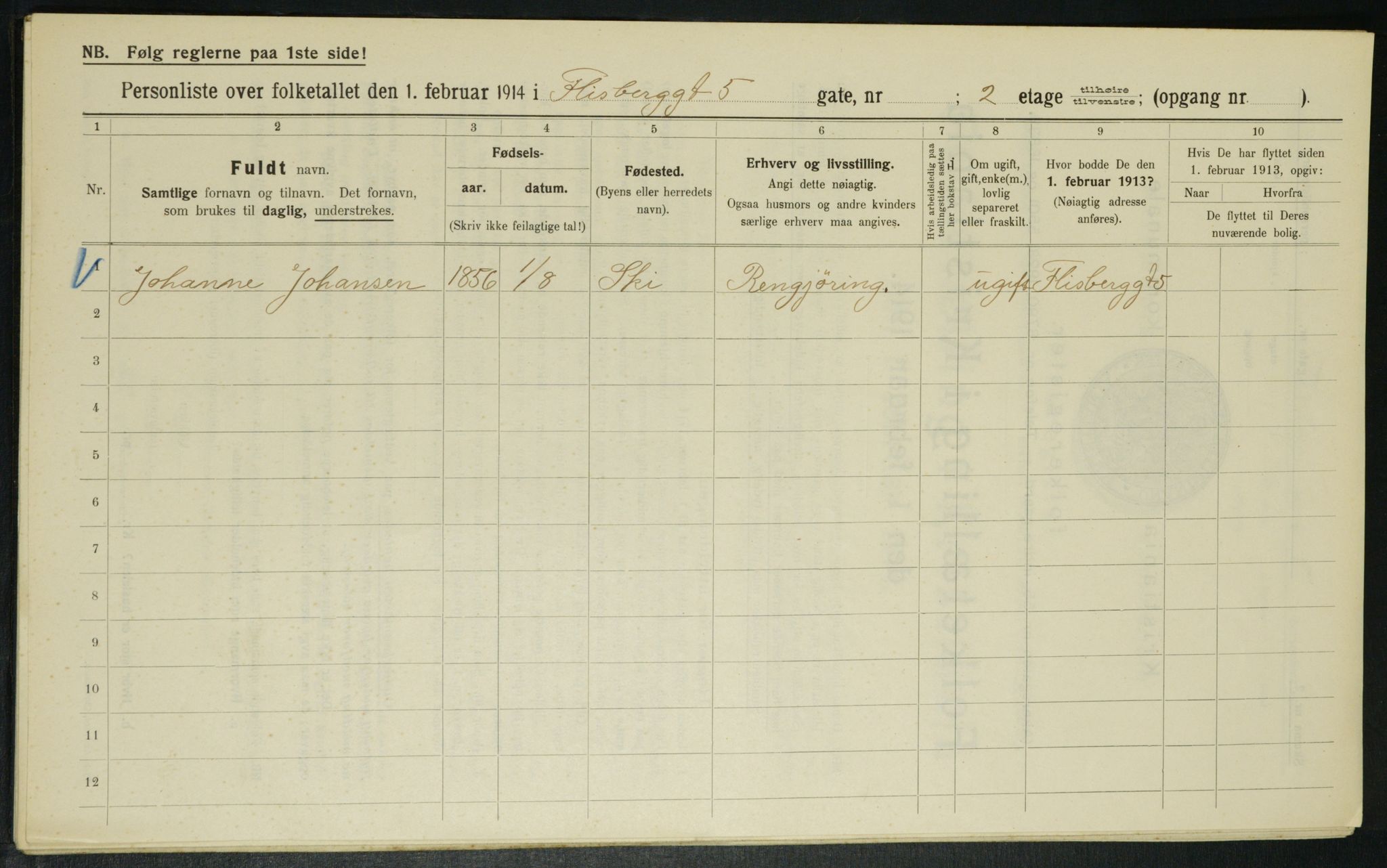 OBA, Municipal Census 1914 for Kristiania, 1914, p. 24780