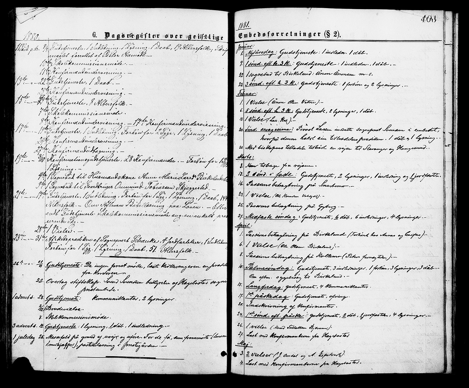 Hægebostad sokneprestkontor, SAK/1111-0024/F/Fa/Faa/L0005: Parish register (official) no. A 5, 1864-1886, p. 400