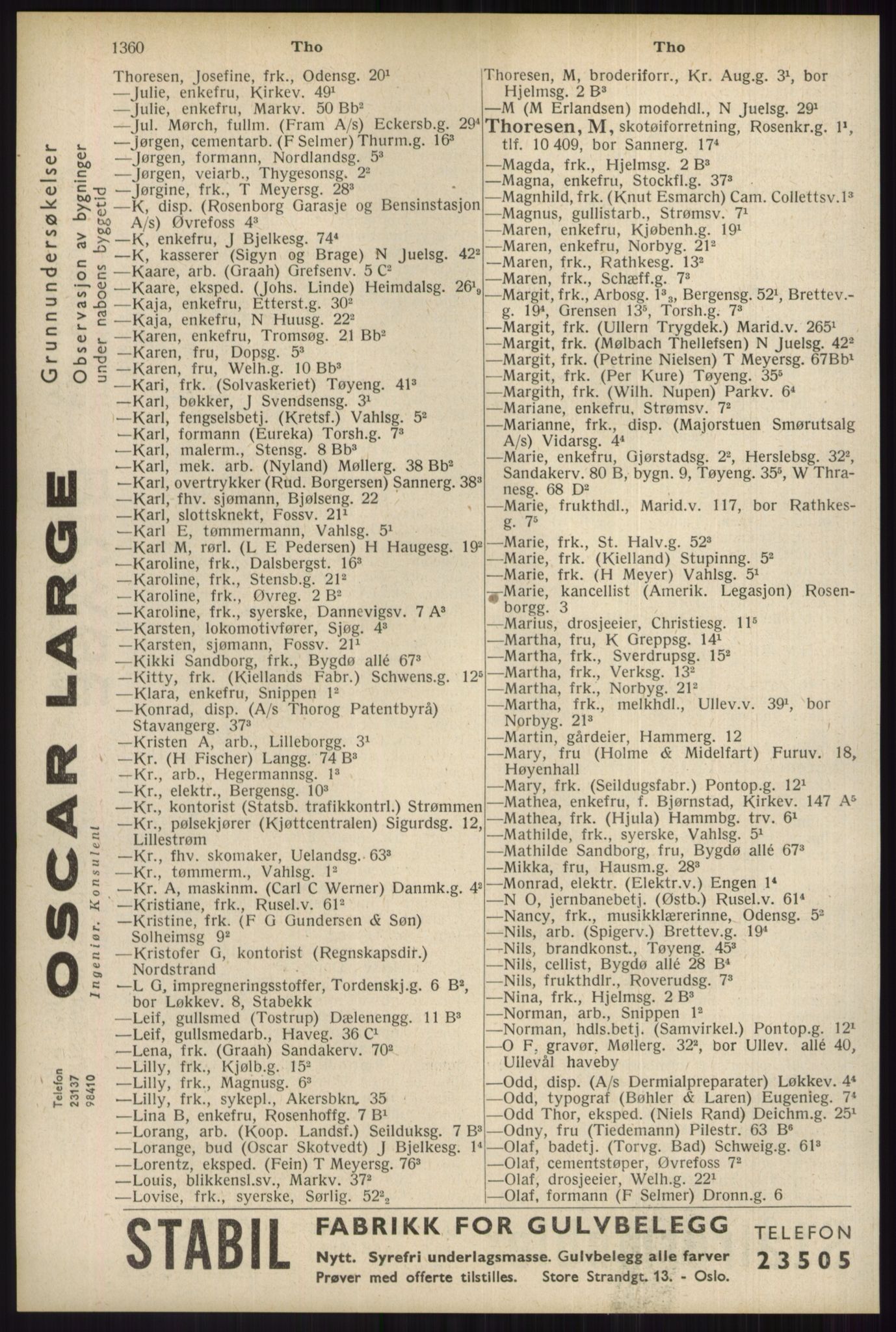 Kristiania/Oslo adressebok, PUBL/-, 1934, p. 1360