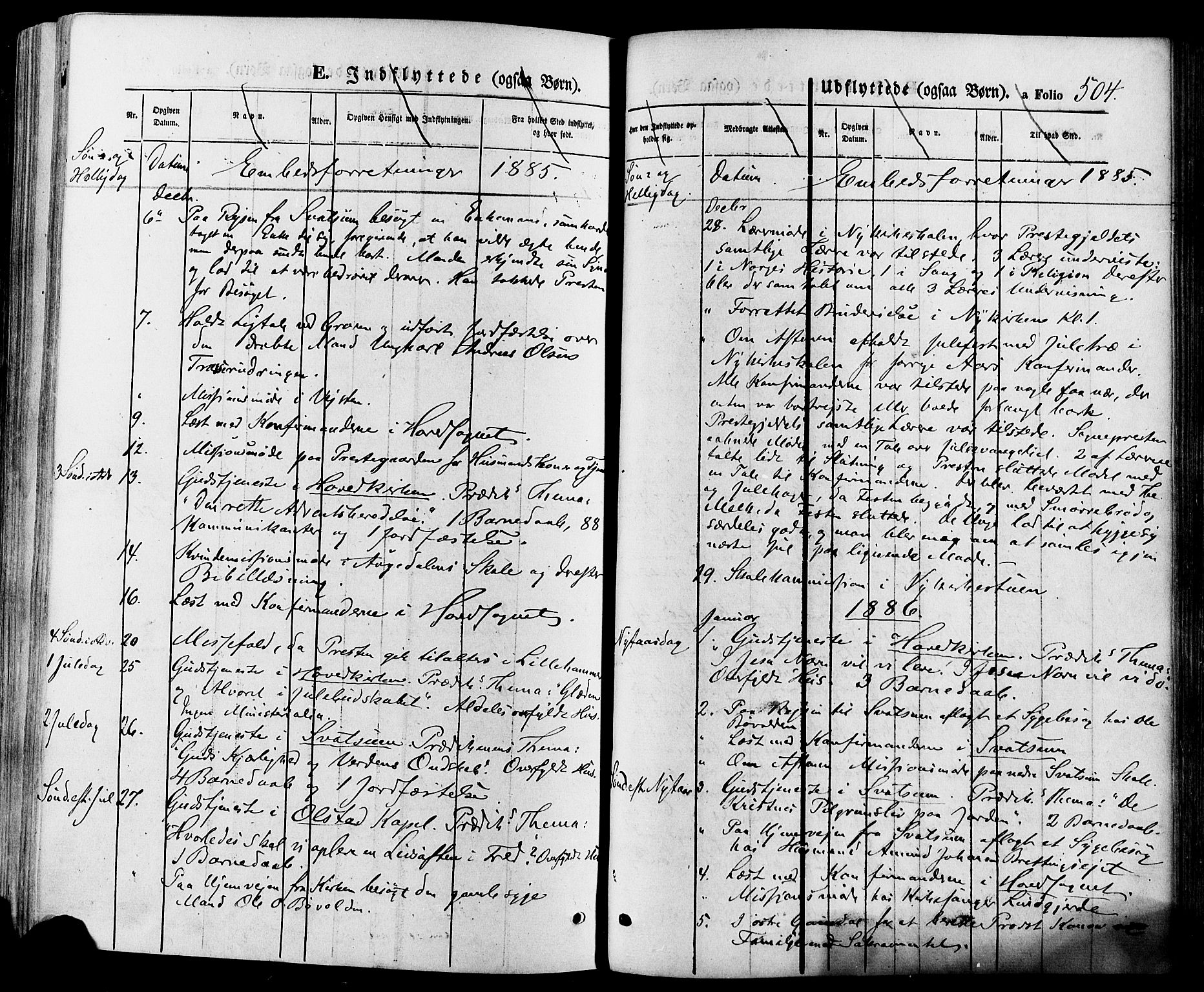 Gausdal prestekontor, SAH/PREST-090/H/Ha/Haa/L0010: Parish register (official) no. 10, 1867-1886, p. 504
