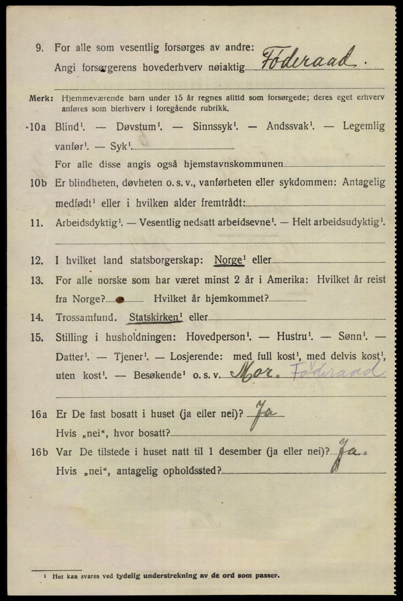 SAKO, 1920 census for Lunde, 1920, p. 5752