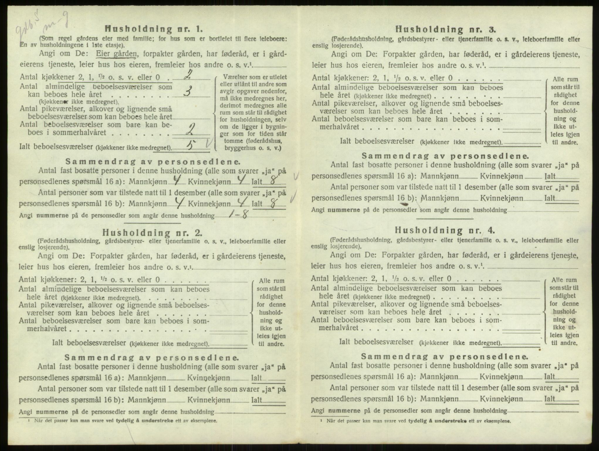 SAO, 1920 census for Varteig, 1920, p. 28