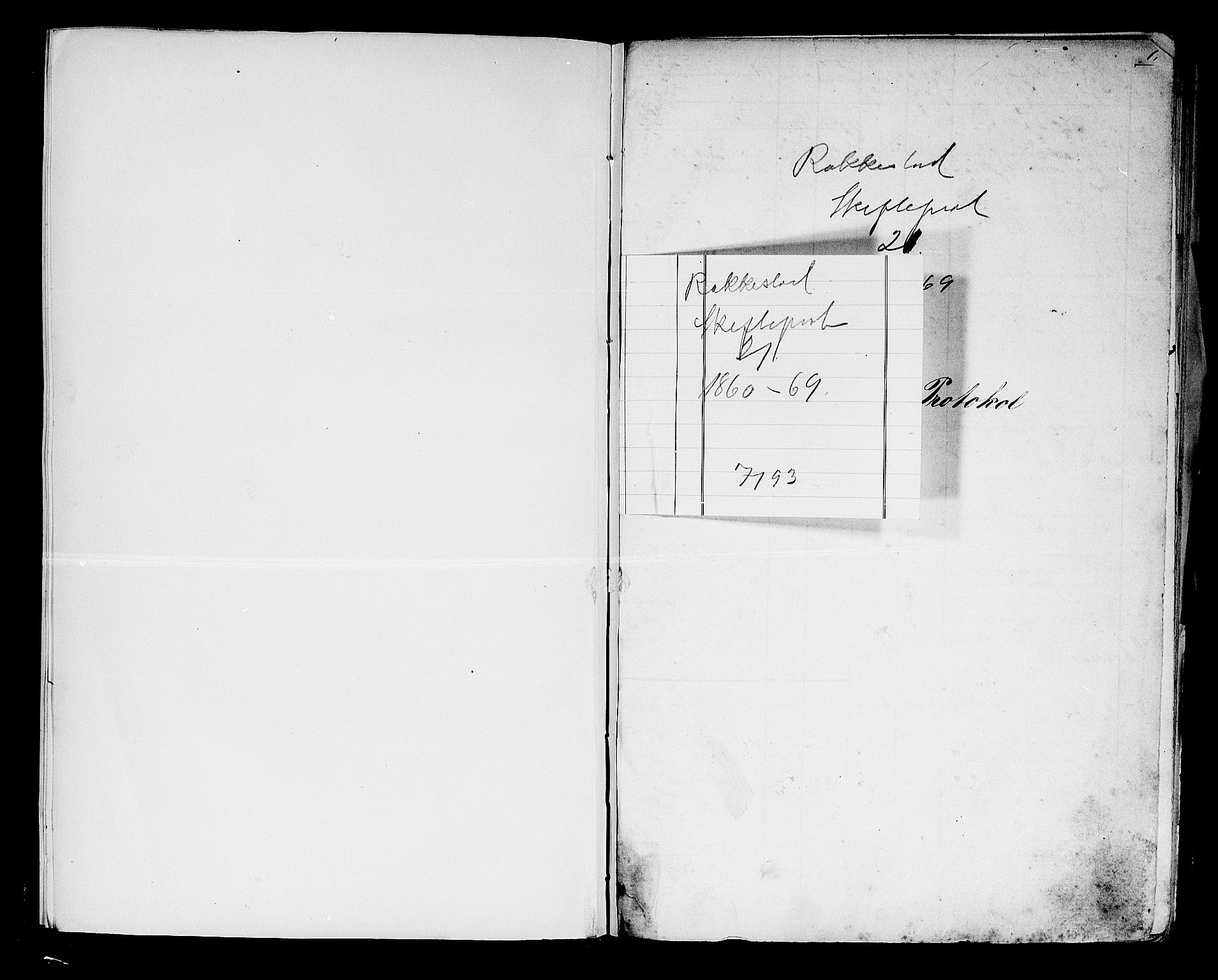 Rakkestad sorenskriveri, SAO/A-10686/H/Ha/Haa/L0003: Dødsanmeldelsesprotokoller, 1860-1868, p. 1