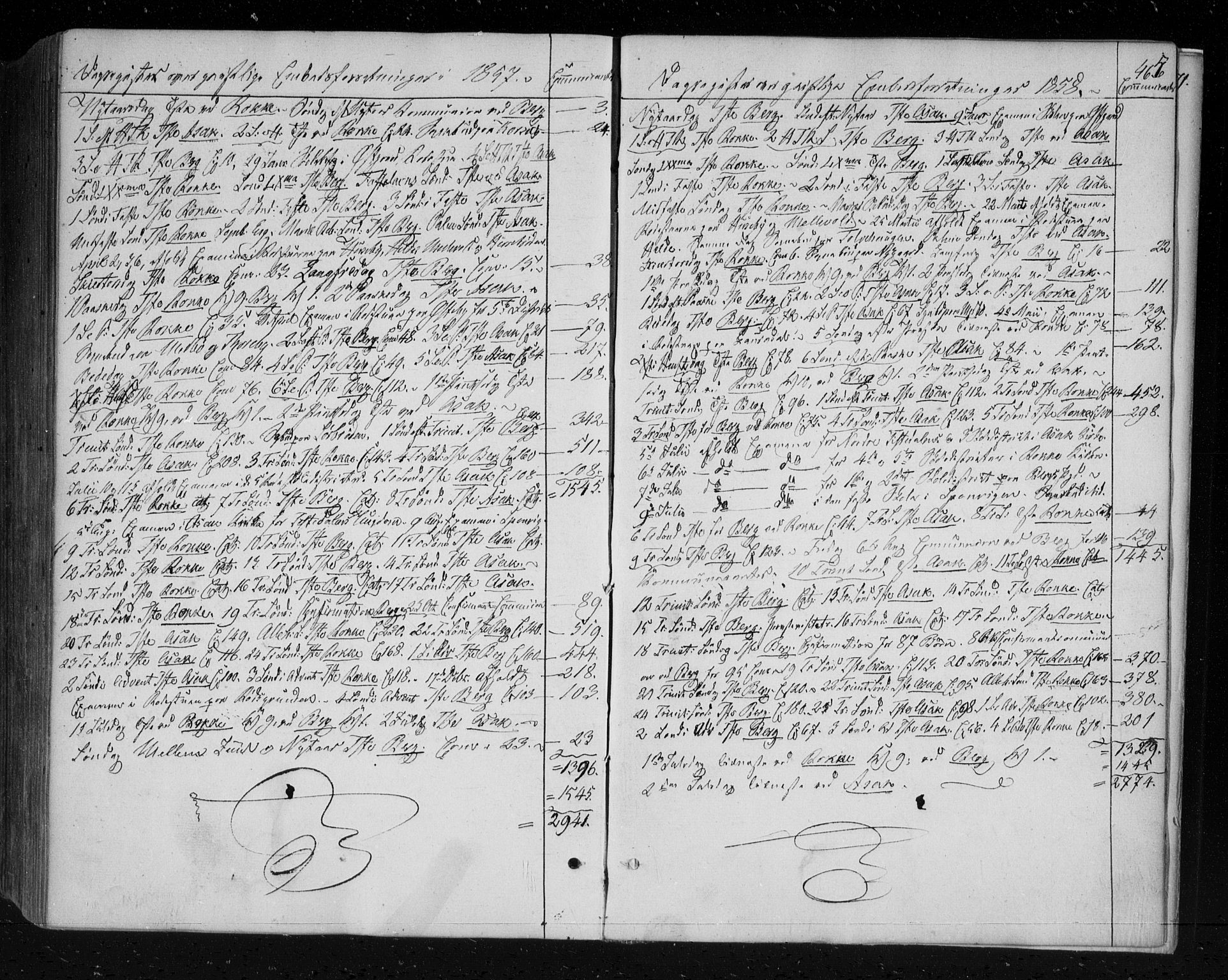 Berg prestekontor Kirkebøker, AV/SAO-A-10902/F/Fa/L0004: Parish register (official) no. I 4, 1843-1860, p. 465