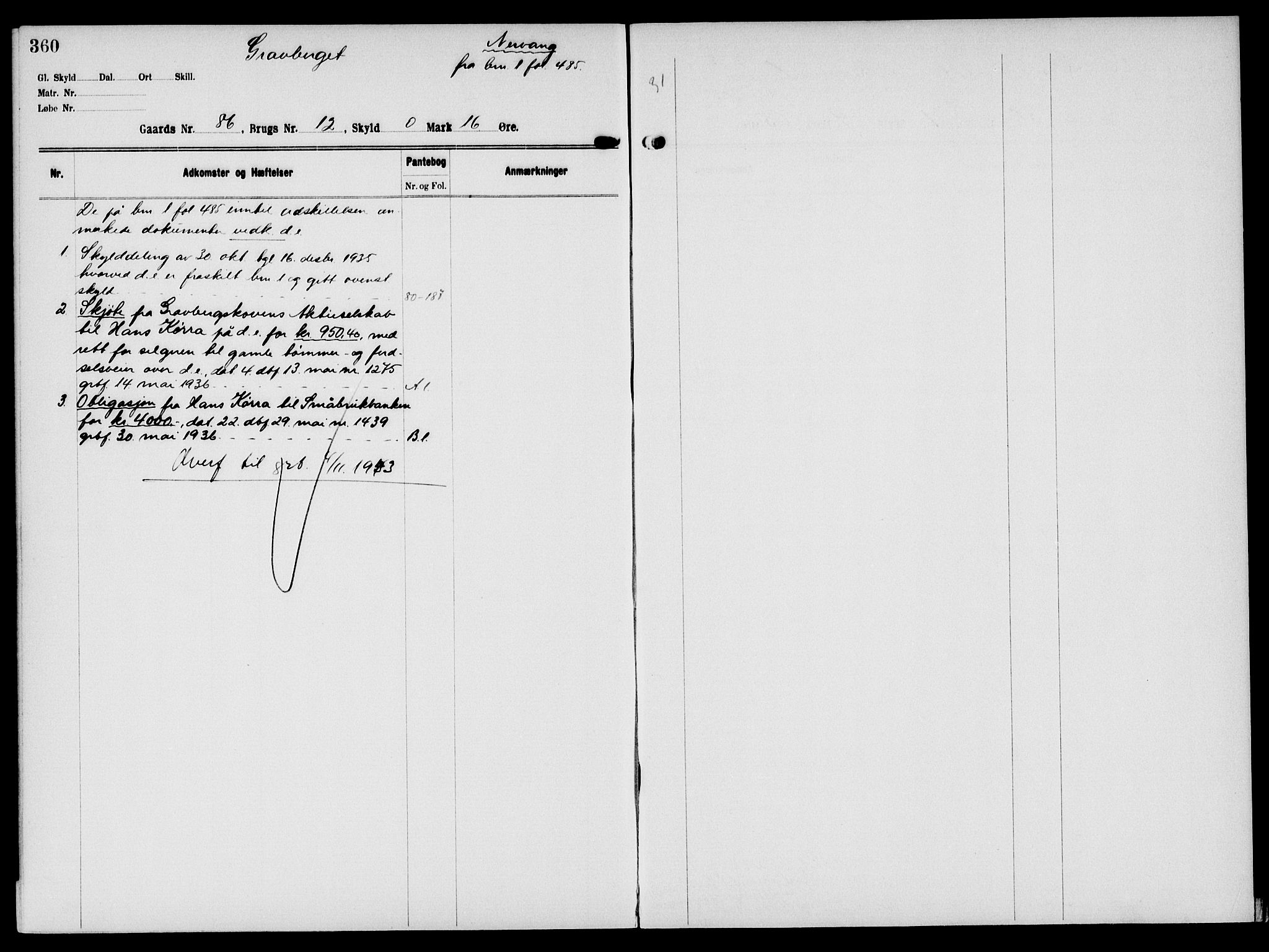 Solør tingrett, AV/SAH-TING-008/H/Ha/Hak/L0006: Mortgage register no. VI, 1900-1935, p. 360