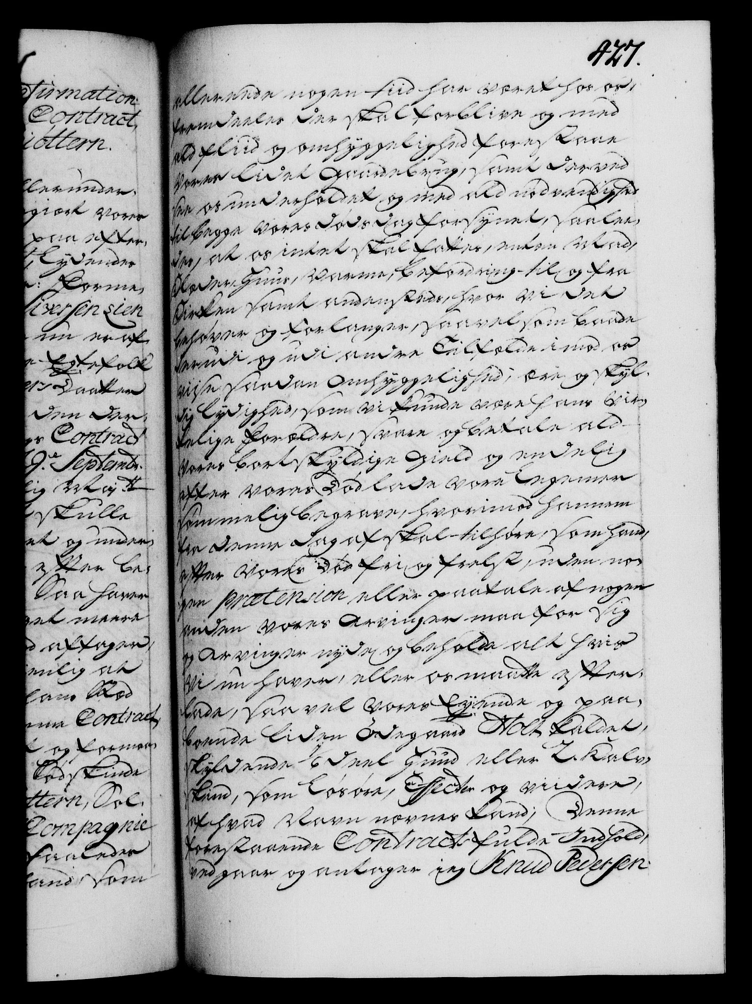 Danske Kanselli 1572-1799, RA/EA-3023/F/Fc/Fca/Fcaa/L0037: Norske registre, 1751-1752, p. 427a