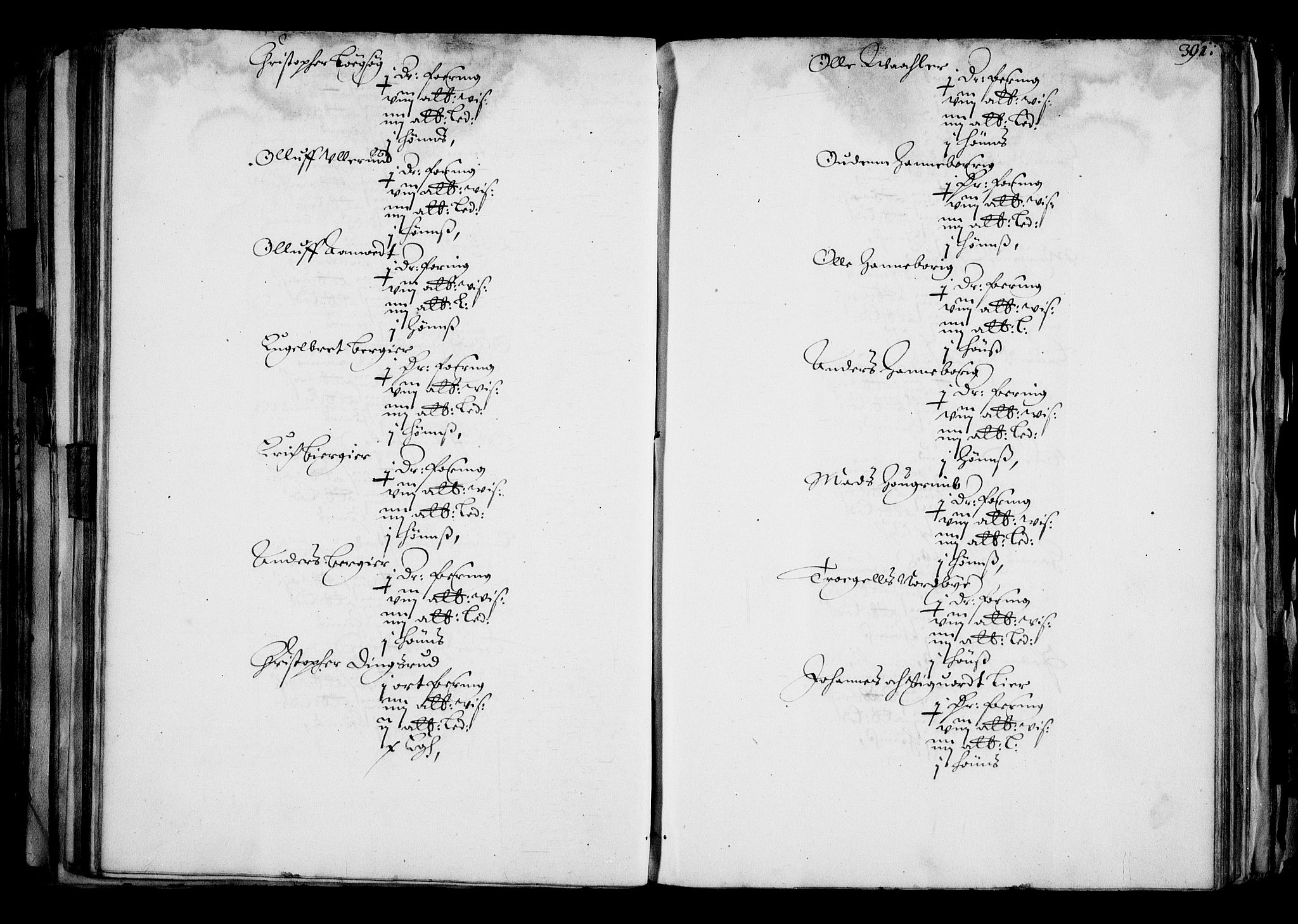 Rentekammeret inntil 1814, Realistisk ordnet avdeling, AV/RA-EA-4070/N/Na/L0001: [XI f]: Akershus stifts jordebok, 1652, p. 390b-391a