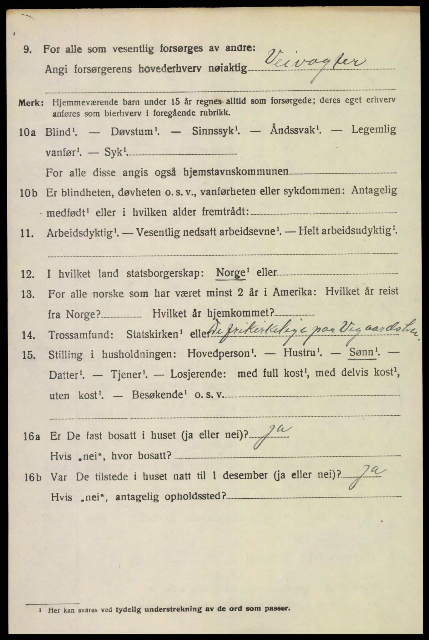 SAK, 1920 census for Holt, 1920, p. 4223