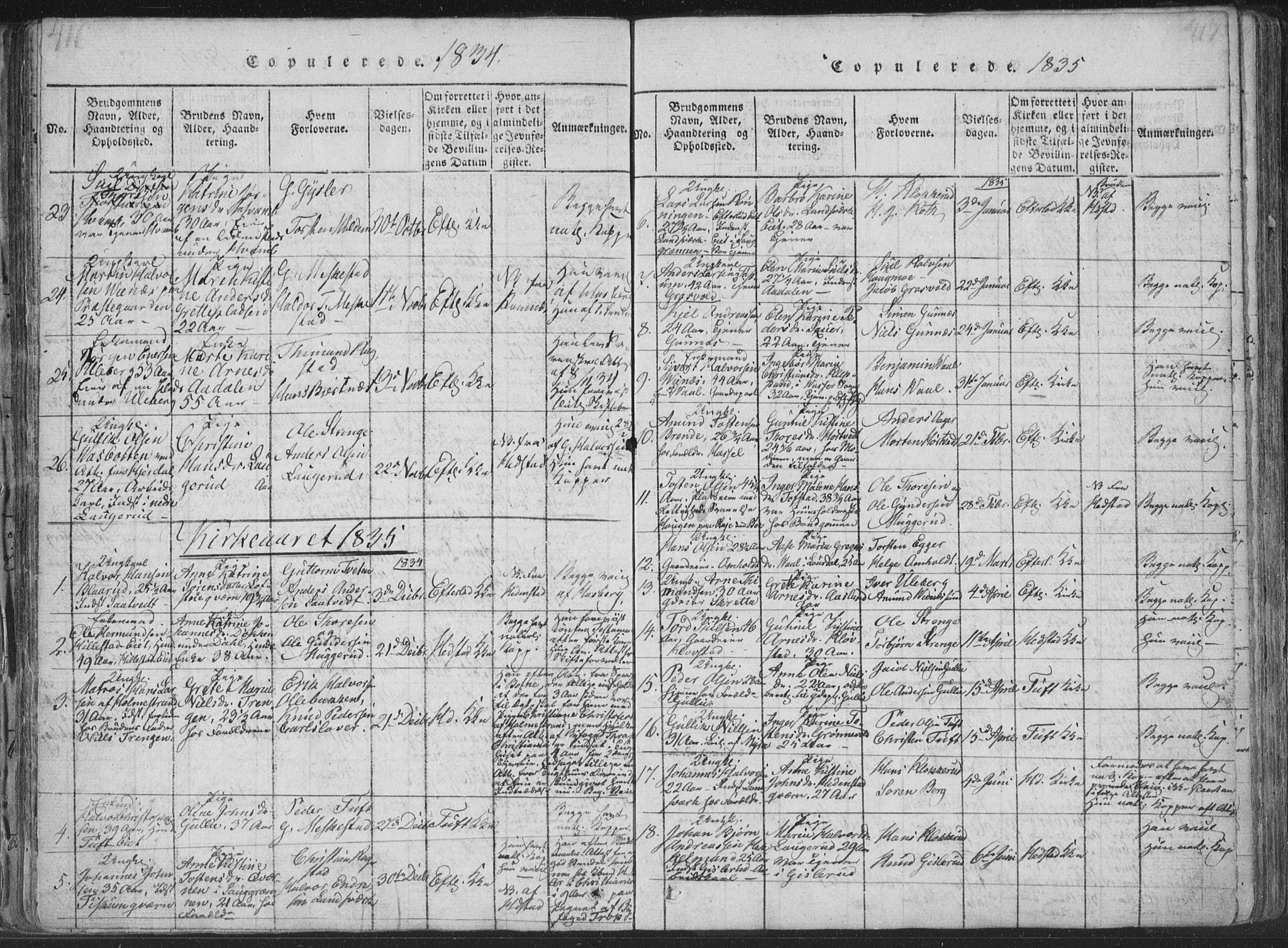Sandsvær kirkebøker, SAKO/A-244/F/Fa/L0004: Parish register (official) no. I 4, 1817-1839, p. 416-417