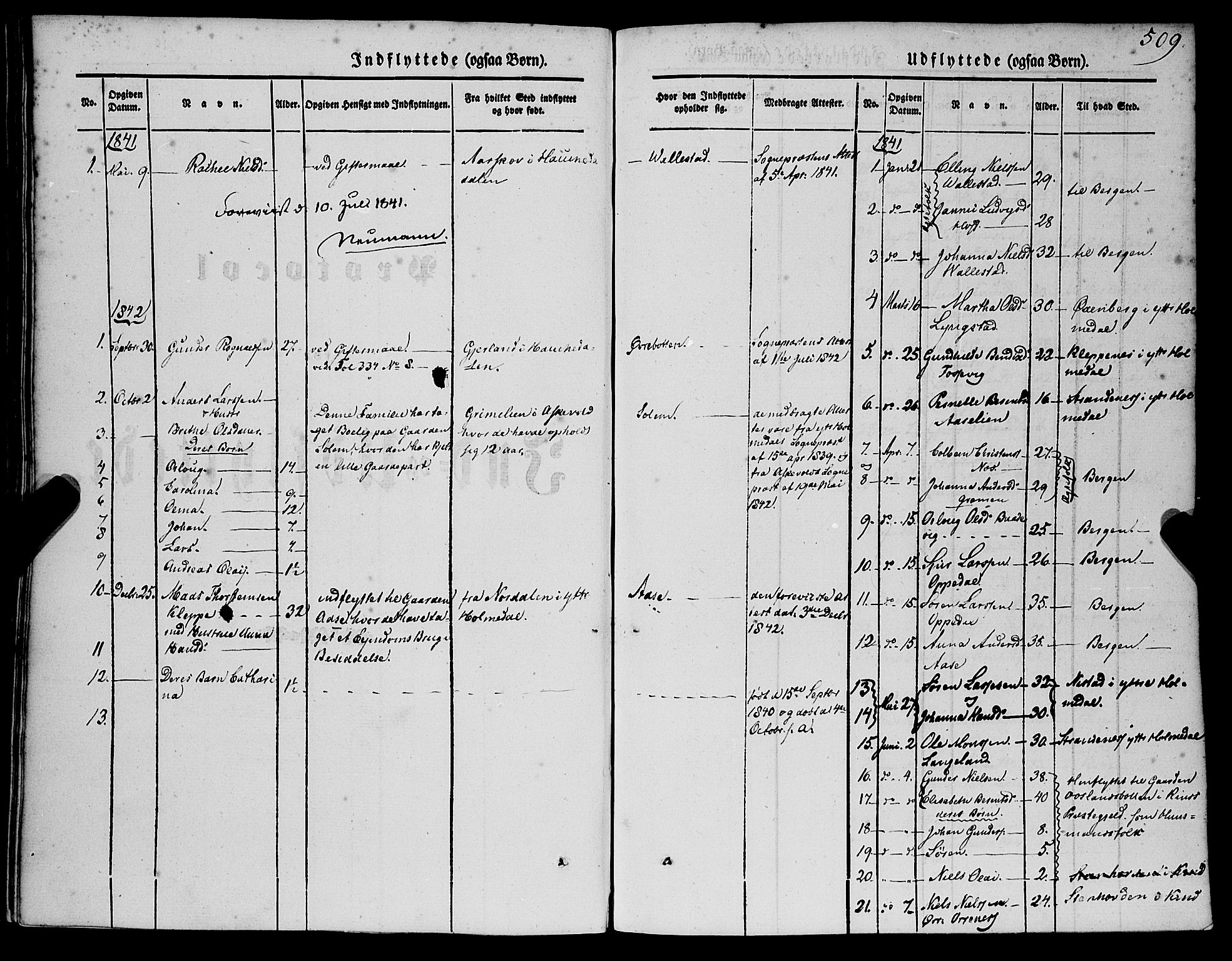 Gaular sokneprestembete, SAB/A-80001/H/Haa: Parish register (official) no. A 4II, 1841-1859, p. 509