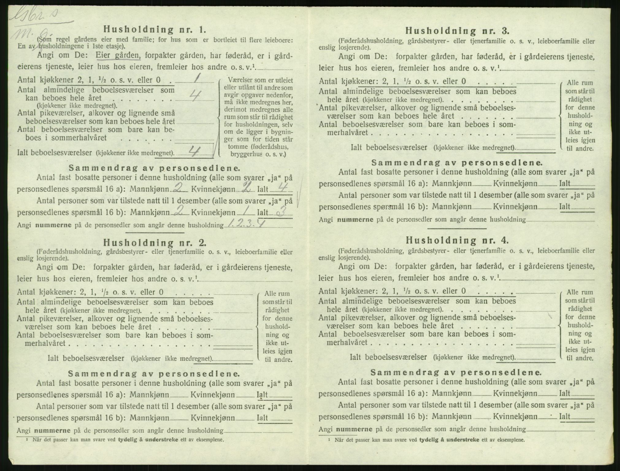 SAT, 1920 census for Eresfjord og Vistdal, 1920, p. 274