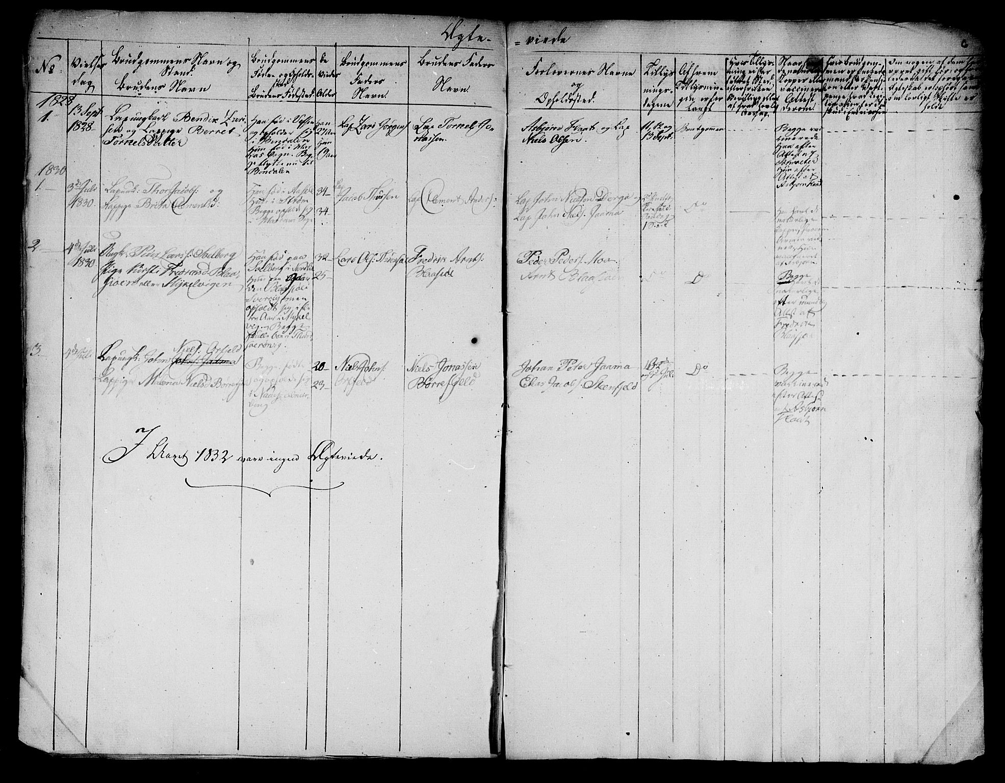 Ministerialprotokoller, klokkerbøker og fødselsregistre - Nord-Trøndelag, SAT/A-1458/762/L0536: Parish register (official) no. 762A01 /1, 1828-1832, p. 6