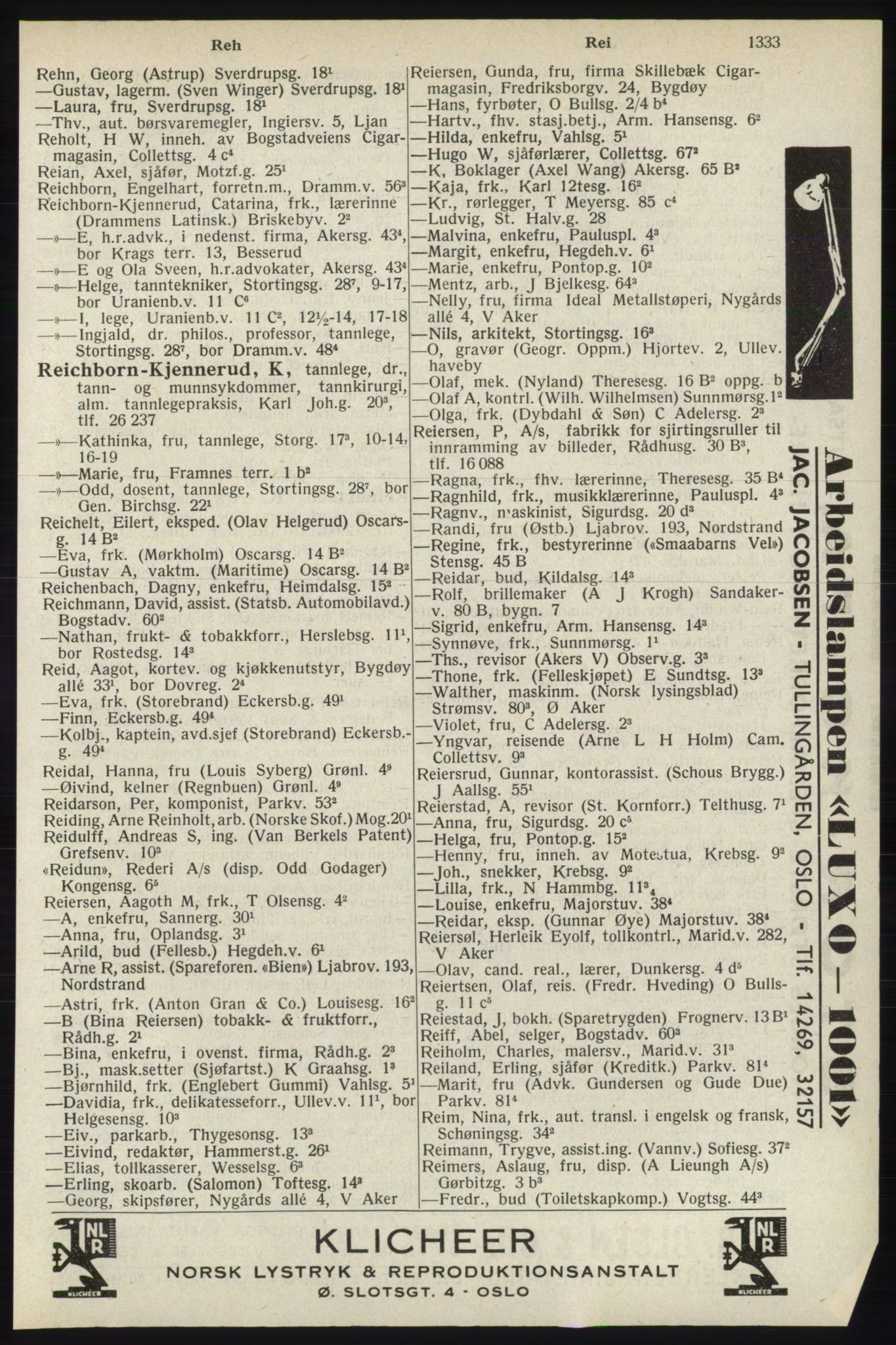 Kristiania/Oslo adressebok, PUBL/-, 1940, p. 1351