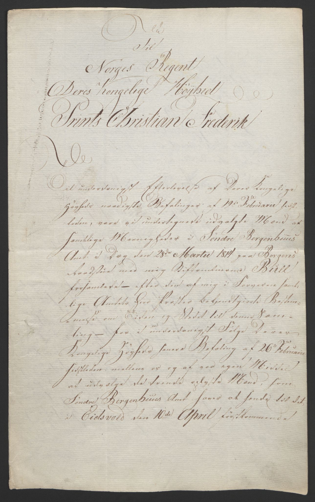 Statsrådssekretariatet, RA/S-1001/D/Db/L0008: Fullmakter for Eidsvollsrepresentantene i 1814. , 1814, p. 262