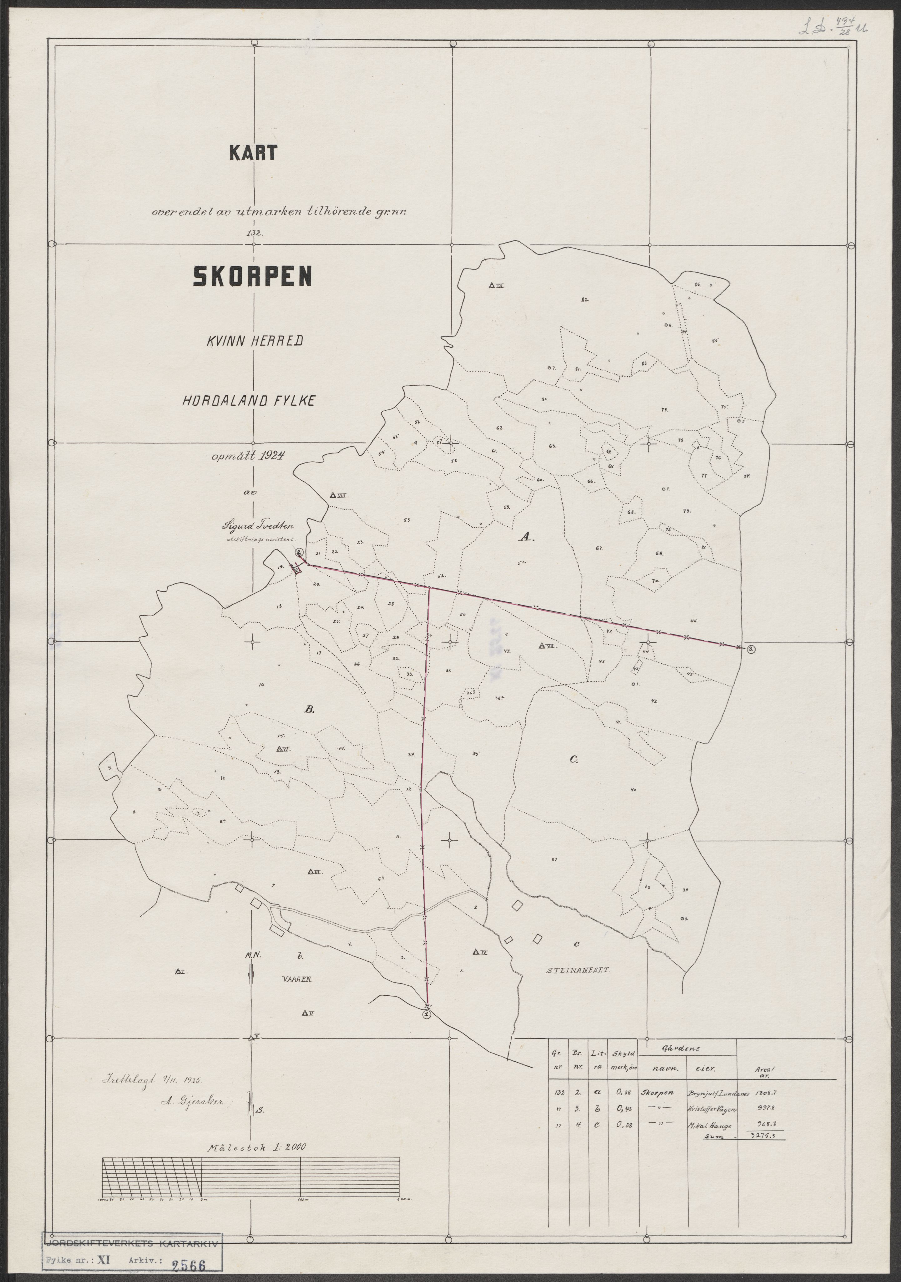 Jordskifteverkets kartarkiv, RA/S-3929/T, 1859-1988, p. 2878