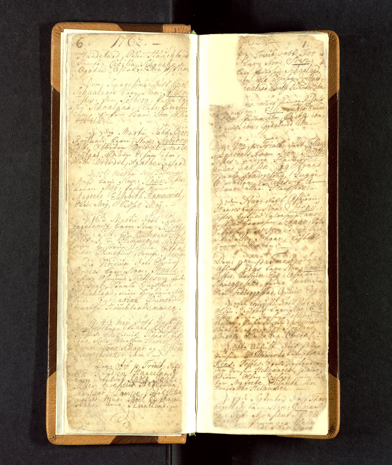 Lund sokneprestkontor, SAST/A-101809/S06/L0003: Parish register (official) no. A 3, 1761-1801, p. 6-7