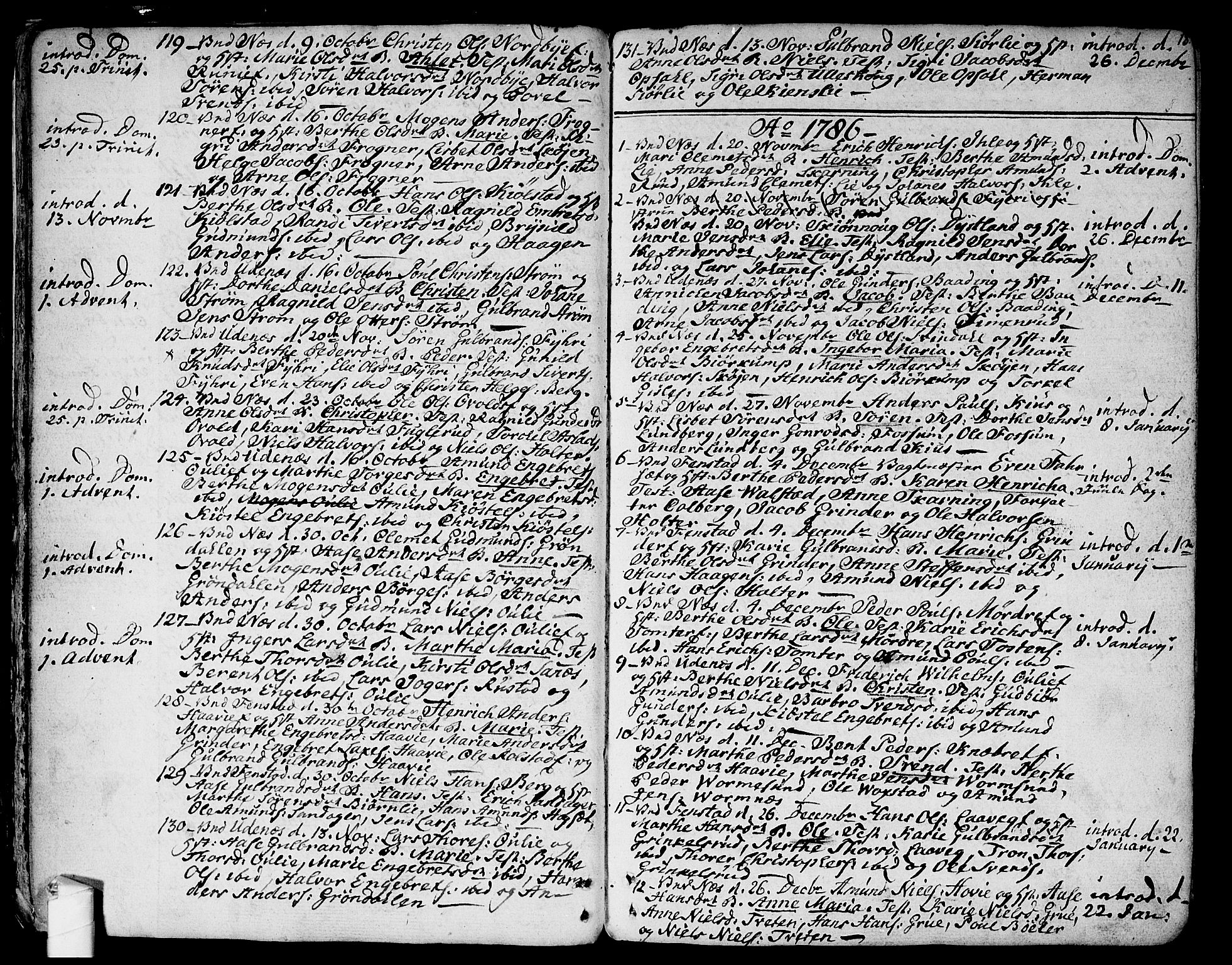 Nes prestekontor Kirkebøker, SAO/A-10410/F/Fa/L0004: Parish register (official) no. I 4, 1781-1816, p. 18
