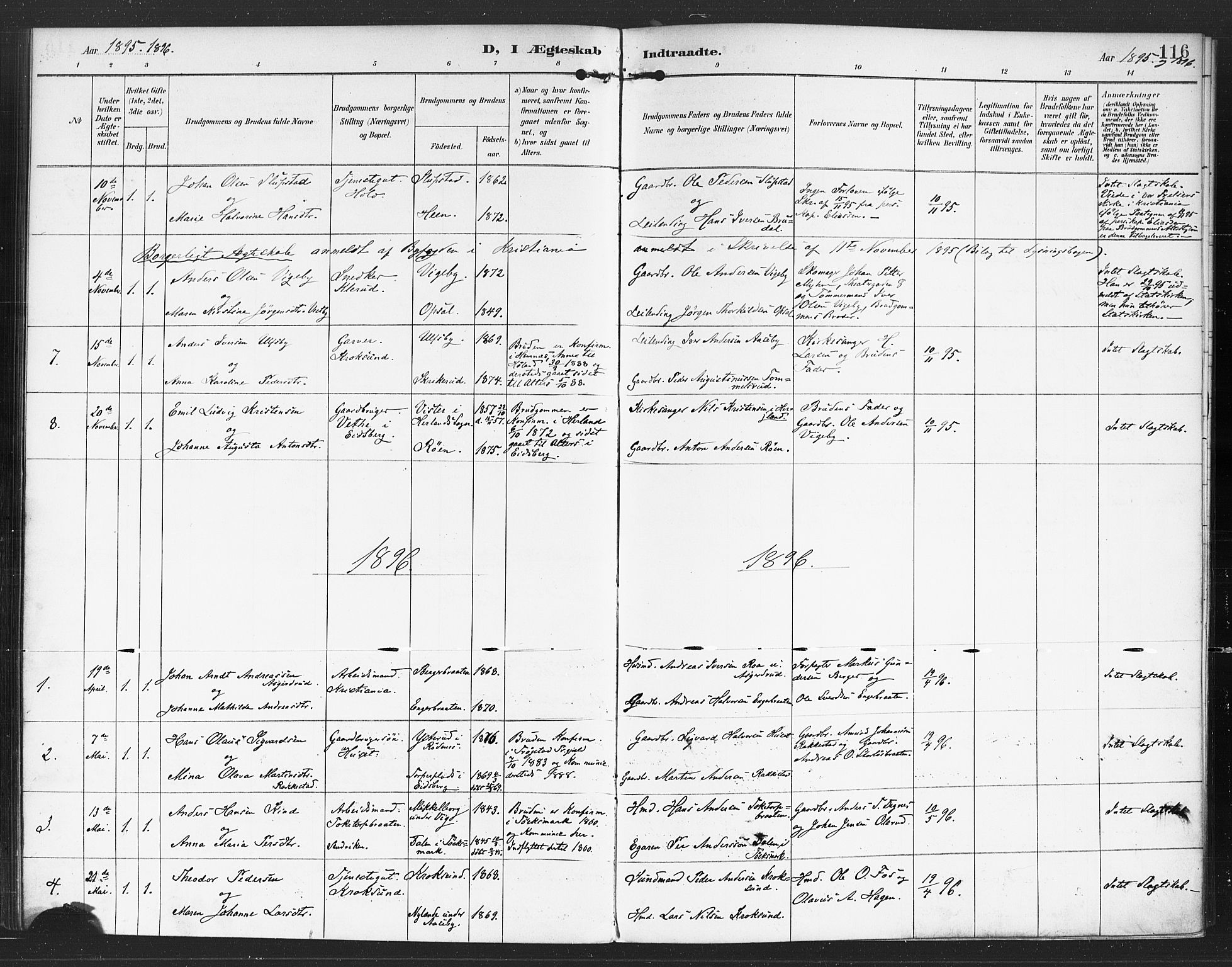 Rødenes prestekontor Kirkebøker, AV/SAO-A-2005/F/Fa/L0010: Parish register (official) no. I 10, 1890-1900, p. 116