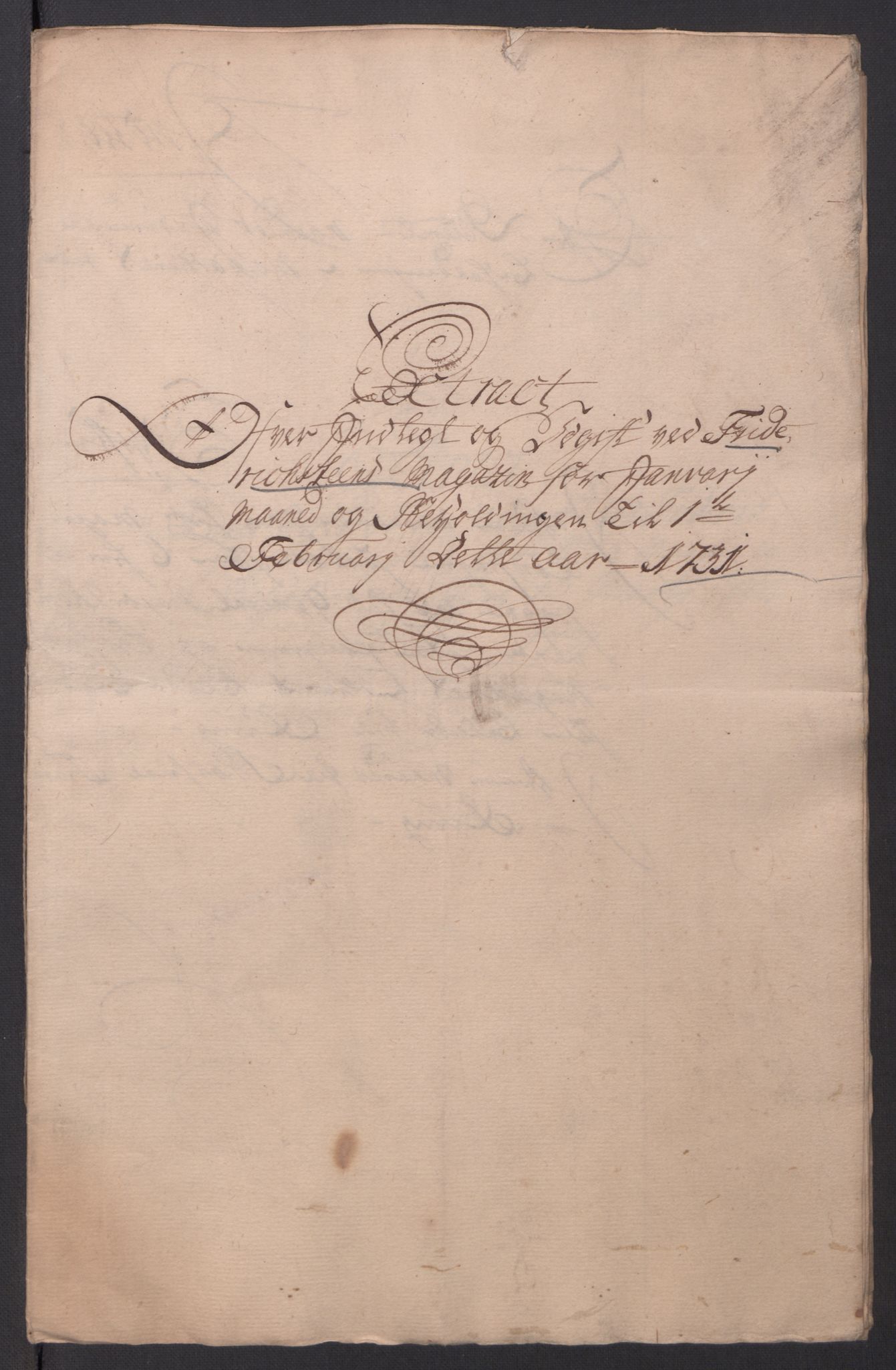 Kommanderende general (KG I) med Det norske krigsdirektorium, AV/RA-EA-5419/D/L0154: Fredriksten festning: Brev, inventarfortegnelser og regnskapsekstrakter, 1730-1739, p. 69